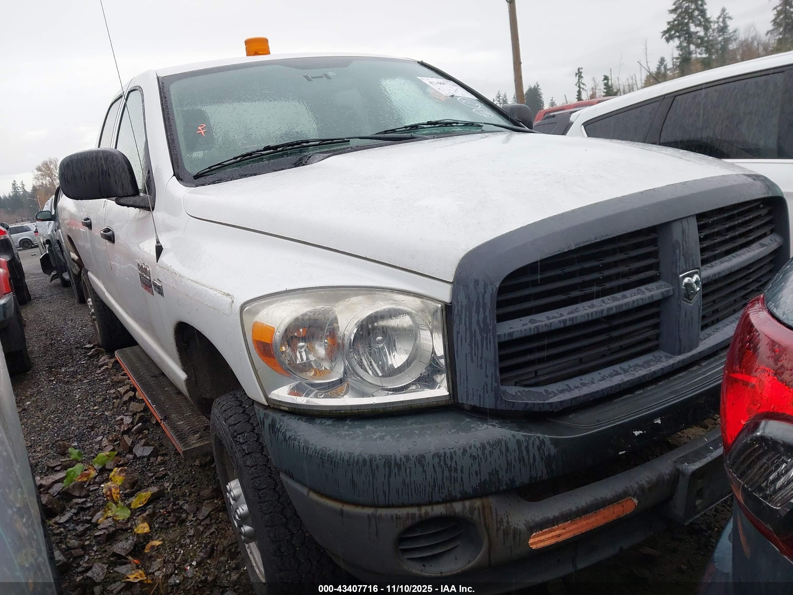 2009 Dodge Ram 2500 St White vin: 3D3KS28T69G544757