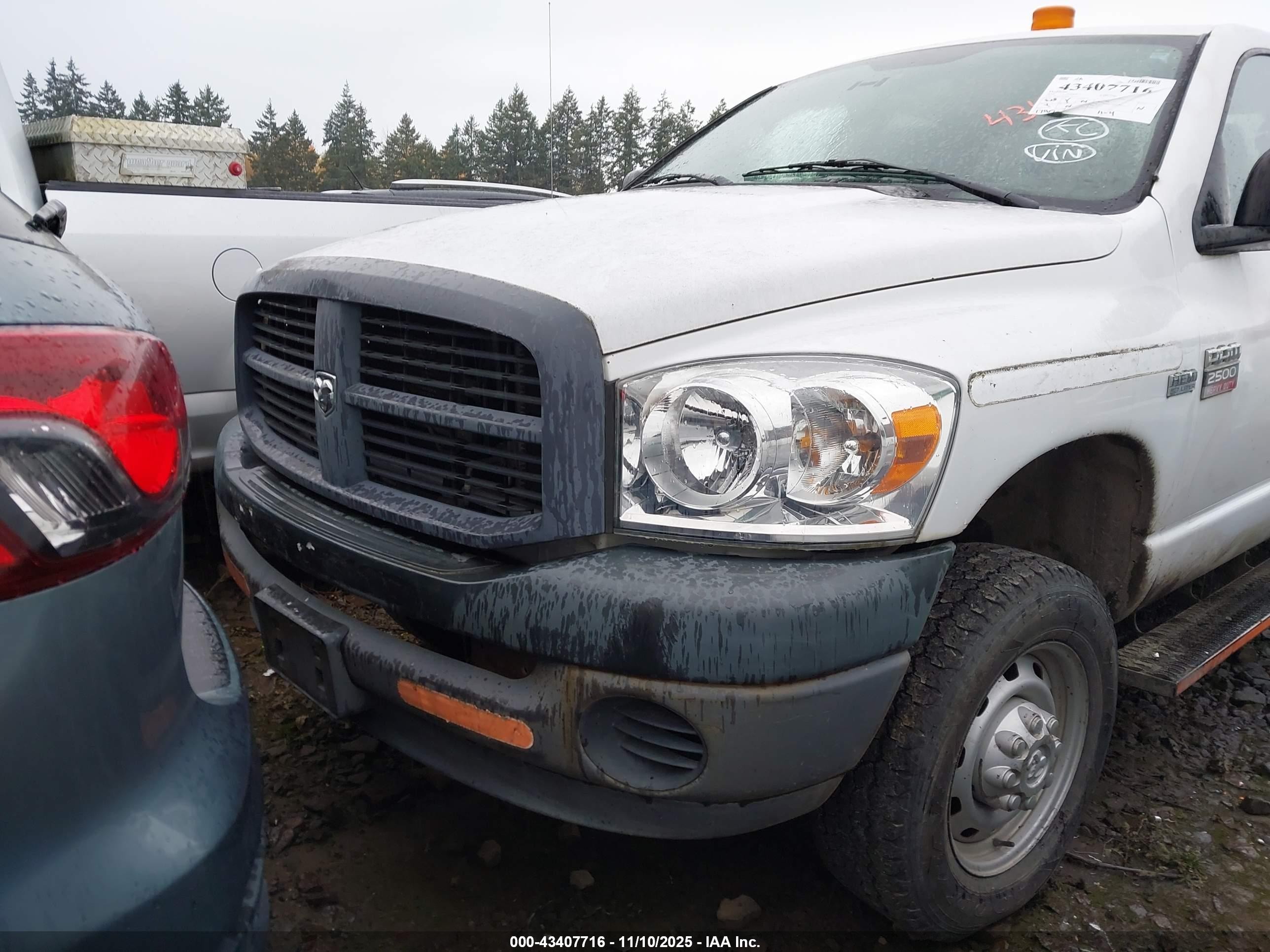 2009 Dodge Ram 2500 St White vin: 3D3KS28T69G544757