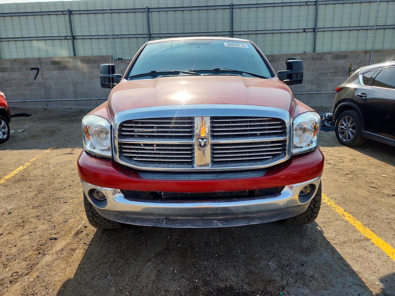 2008 Dodge Ram 2500 Red vin: 3D3KS29A48G219066