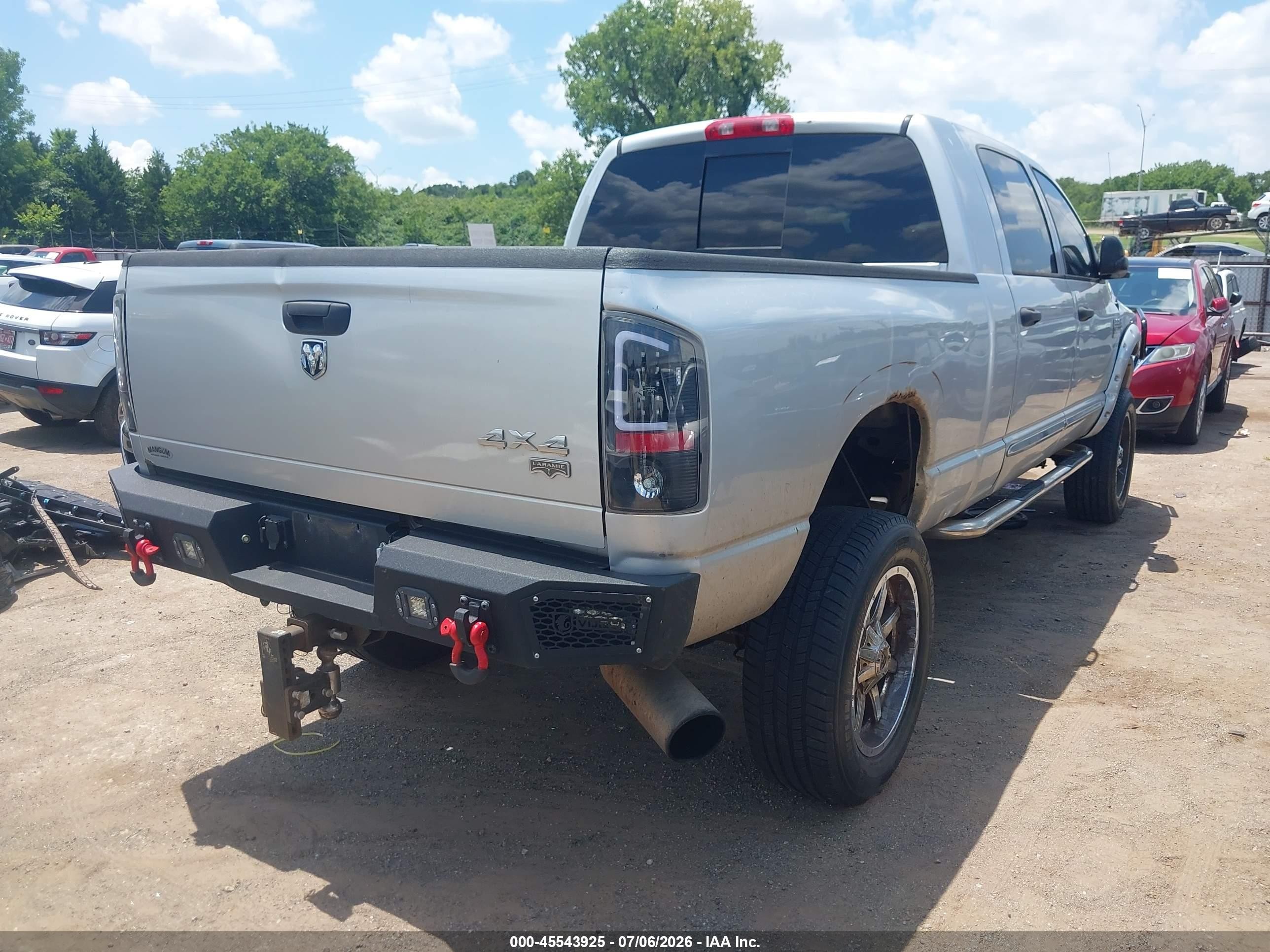 2008 Dodge Ram 2500 Laramie Silver vin: 3D3KS29AX8G219069
