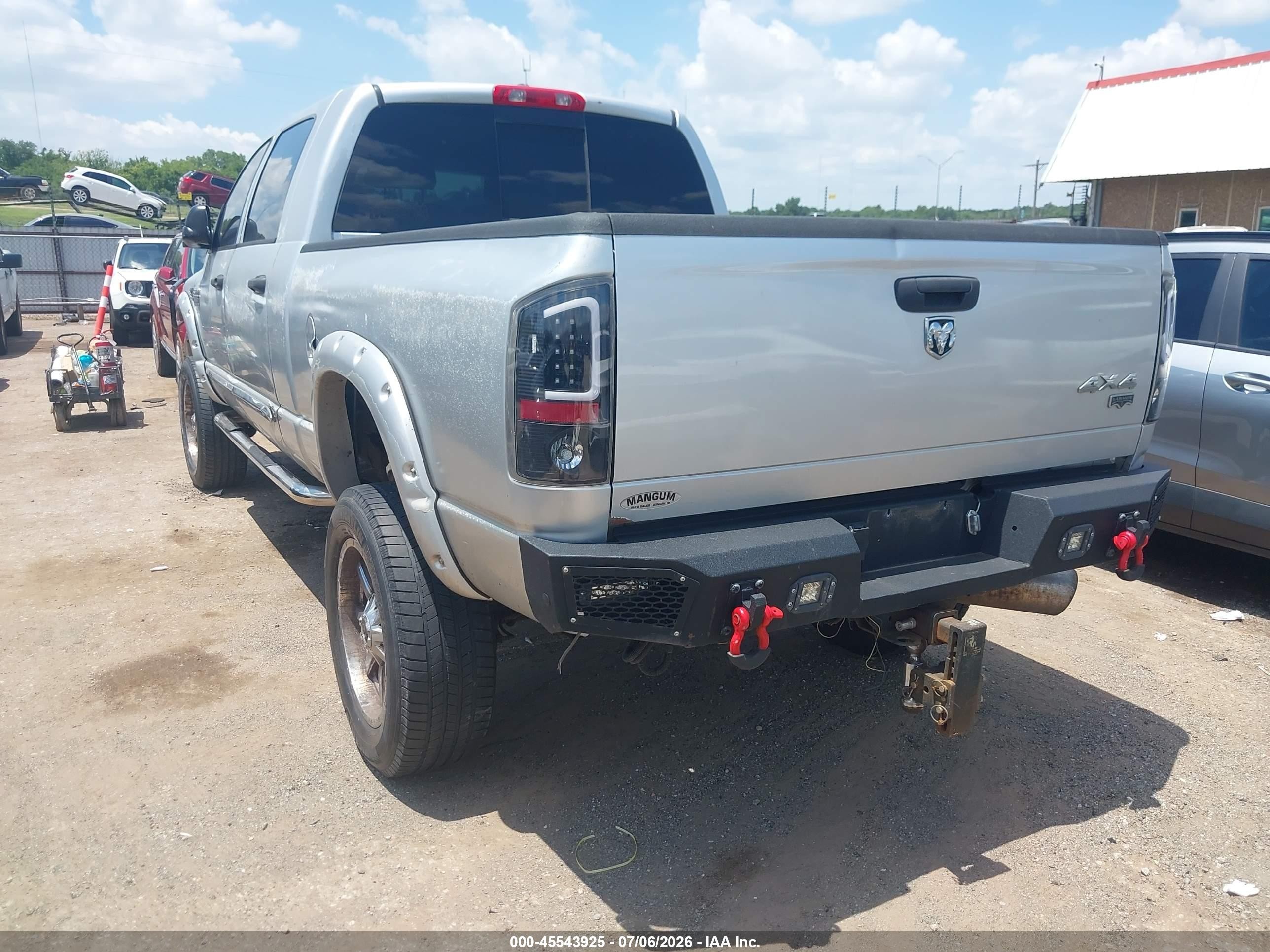 2008 Dodge Ram 2500 Laramie Silver vin: 3D3KS29AX8G219069