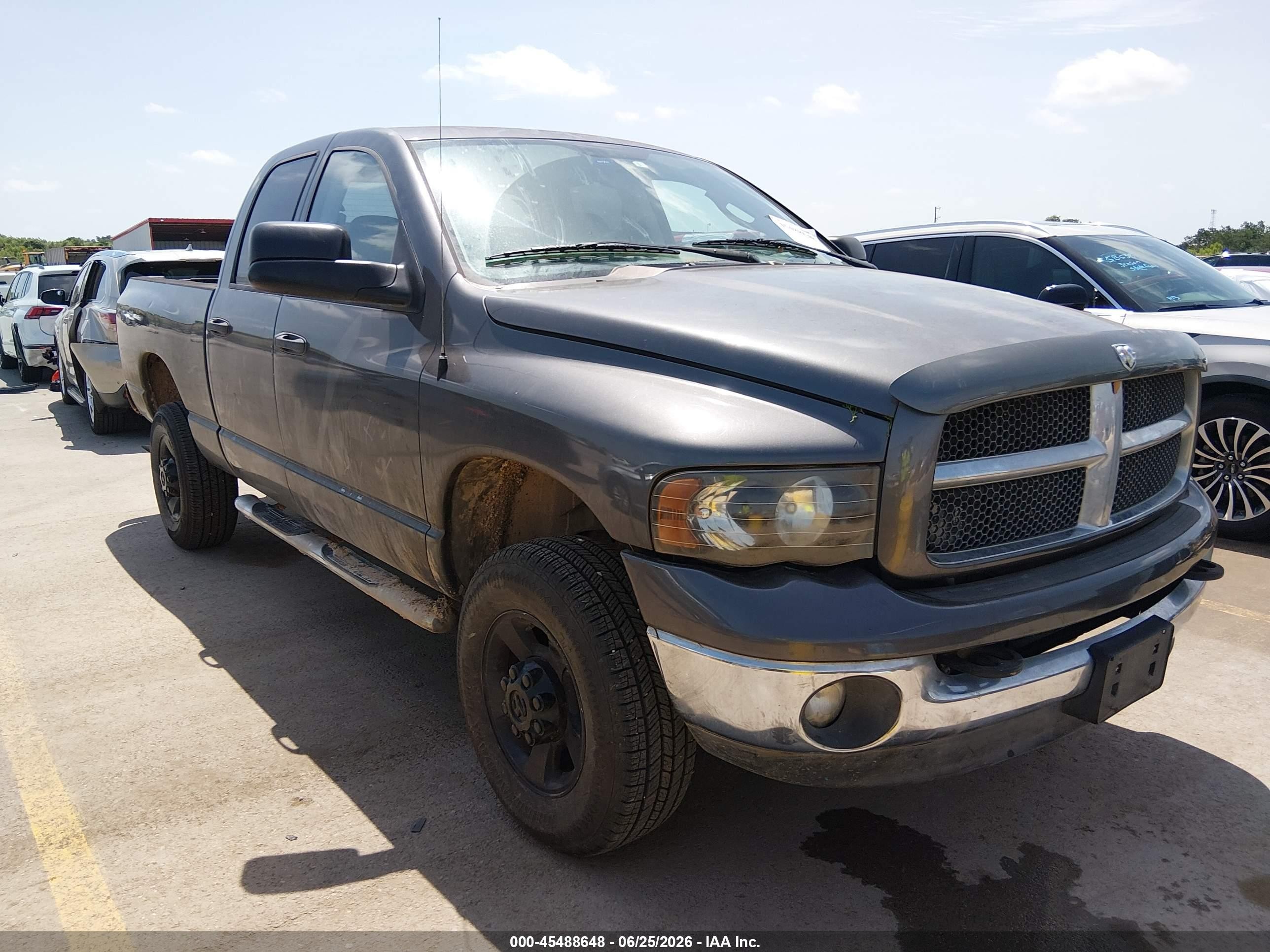 2003 Dodge Ram 2500 Slt/laramie/st Gray vin: 3D3KU28623G815972