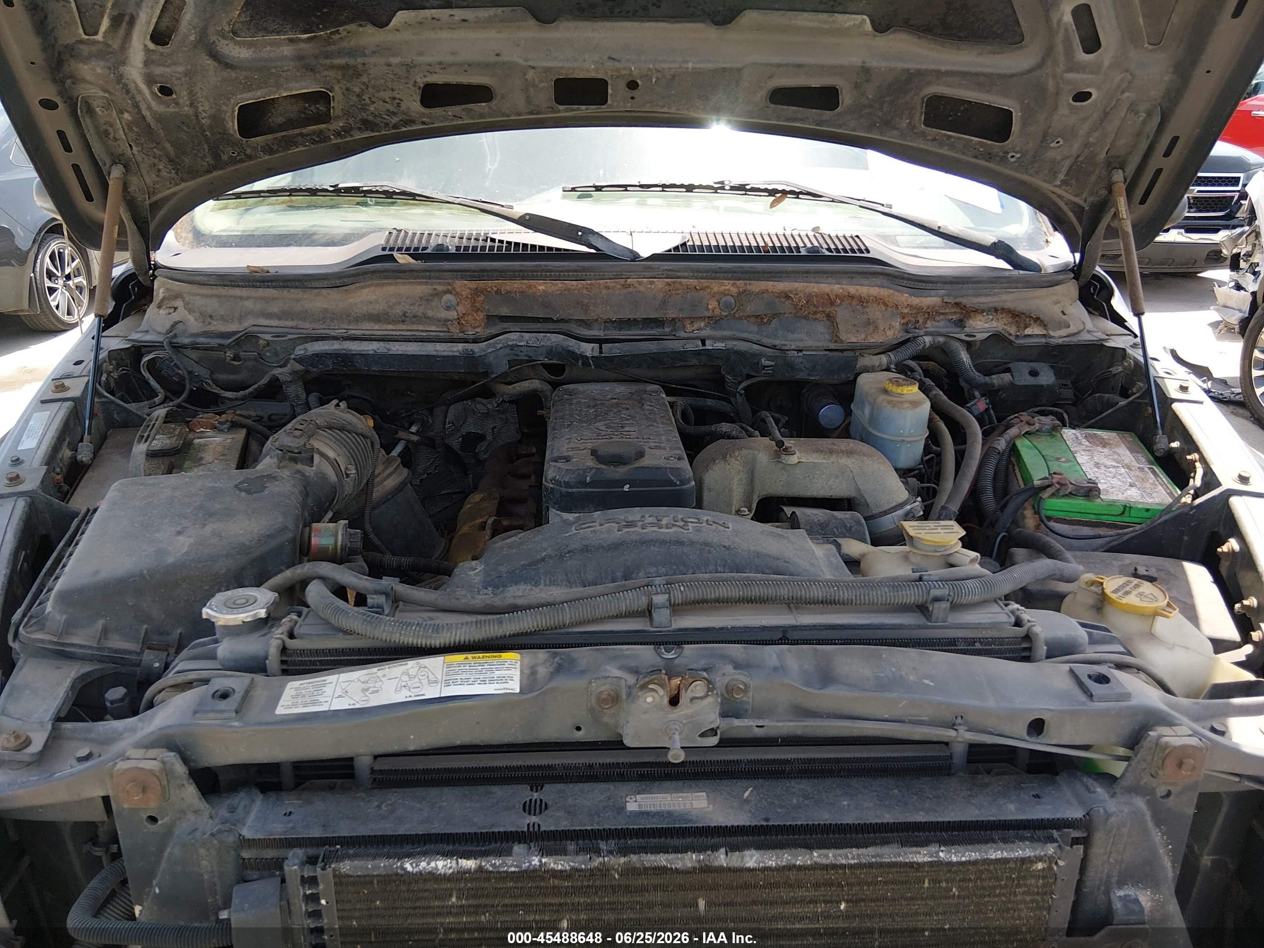2003 Dodge Ram 2500 Slt/laramie/st Gray vin: 3D3KU28623G815972