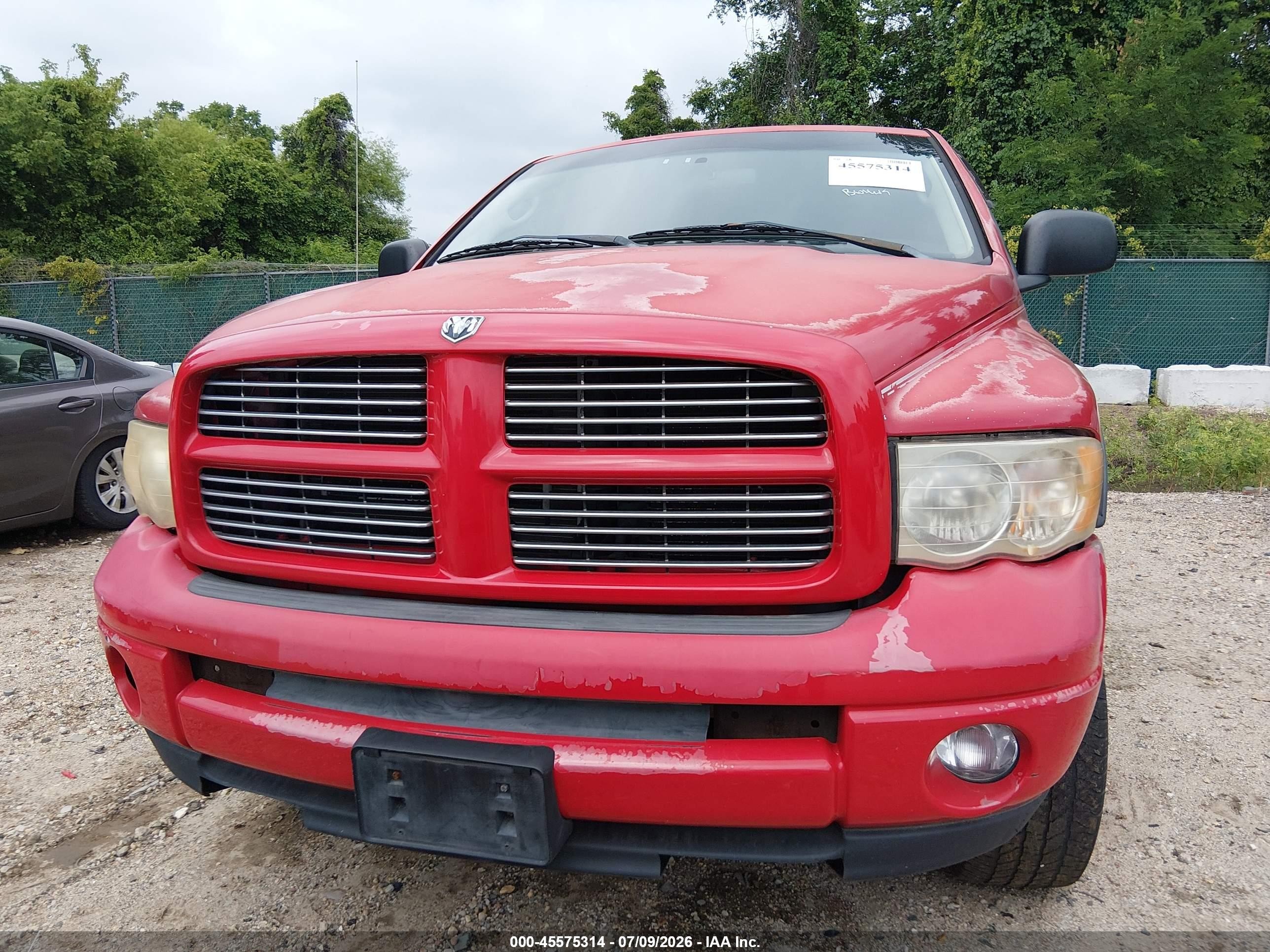 2004 Dodge Ram 2500 Slt/laramie Red vin: 3D3KU28D04G113312