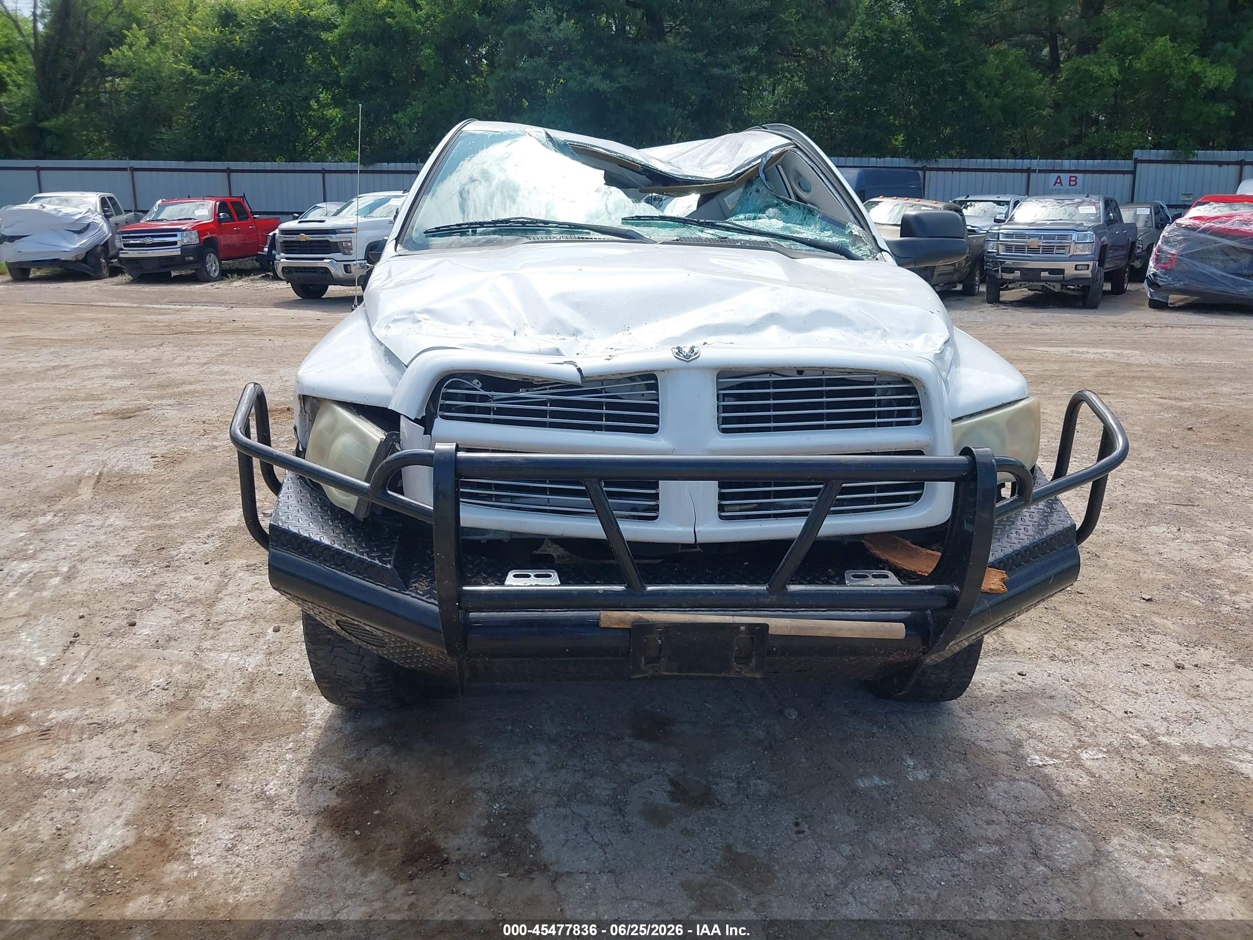 2003 Dodge Ram 2500 Slt/laramie/st White vin: 3D3KU28D73G797337