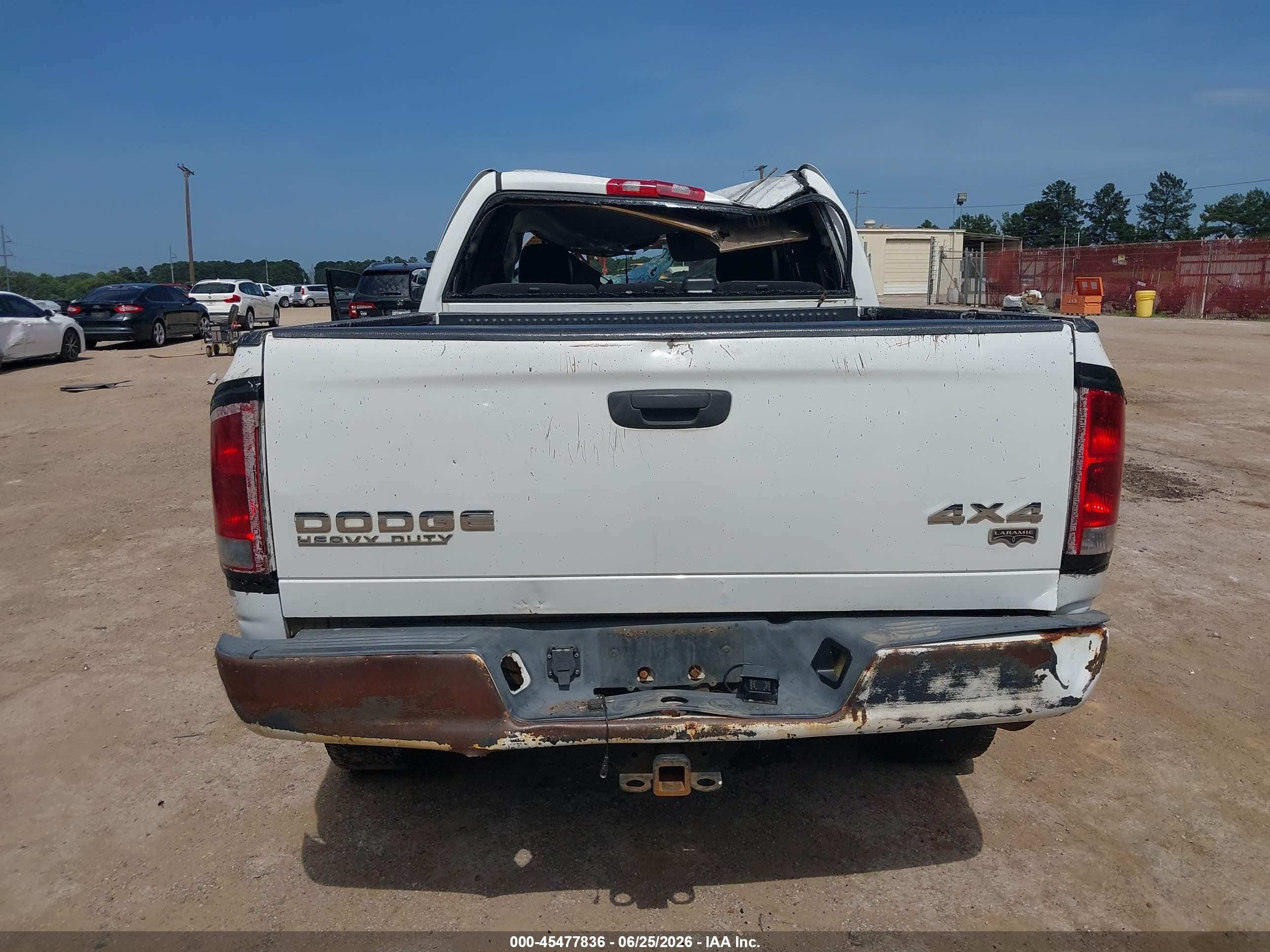 2003 Dodge Ram 2500 Slt/laramie/st White vin: 3D3KU28D73G797337