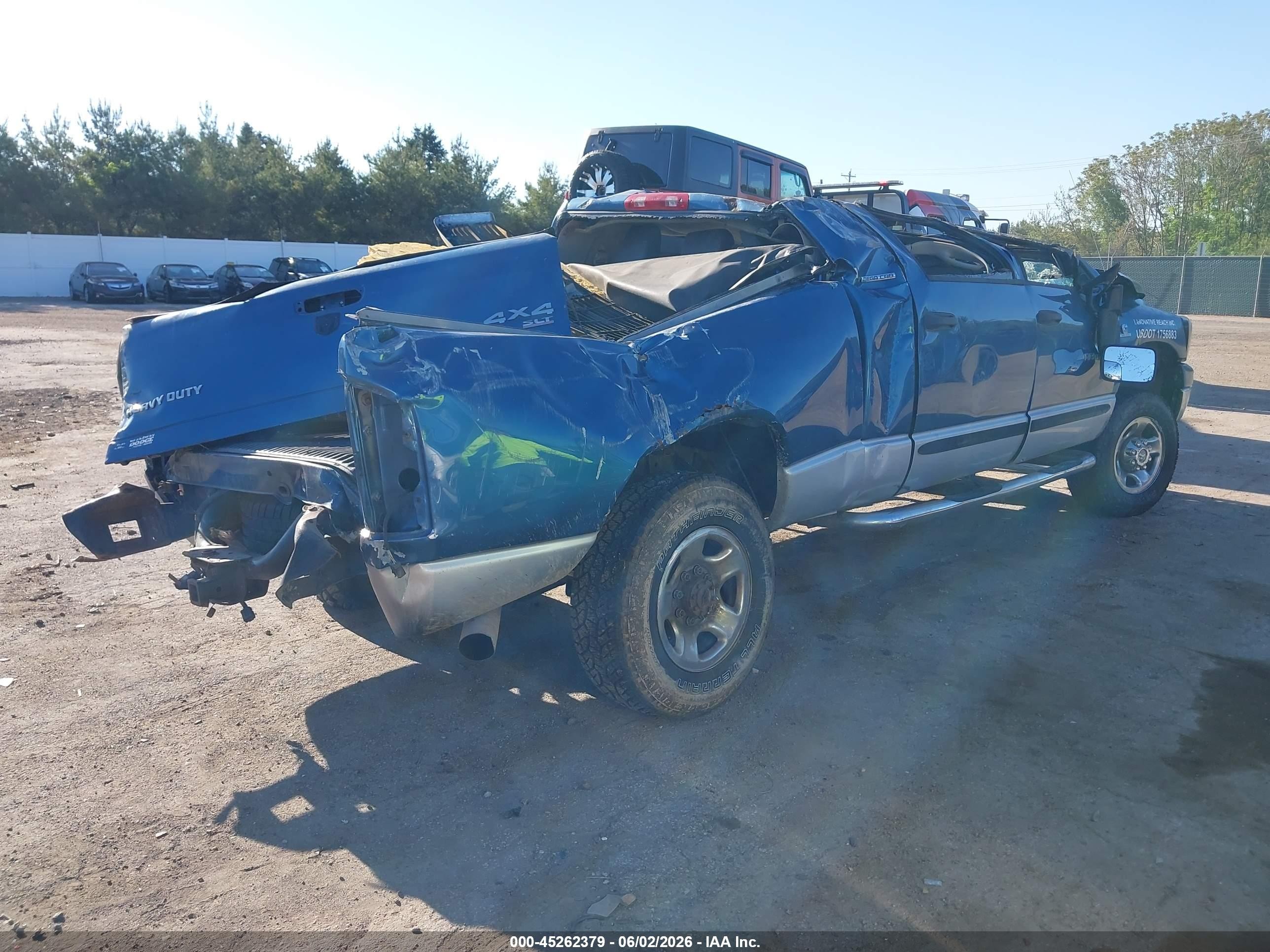 2006 Dodge Ram 3500 Slt Blue vin: 3D3LX39C36G139283