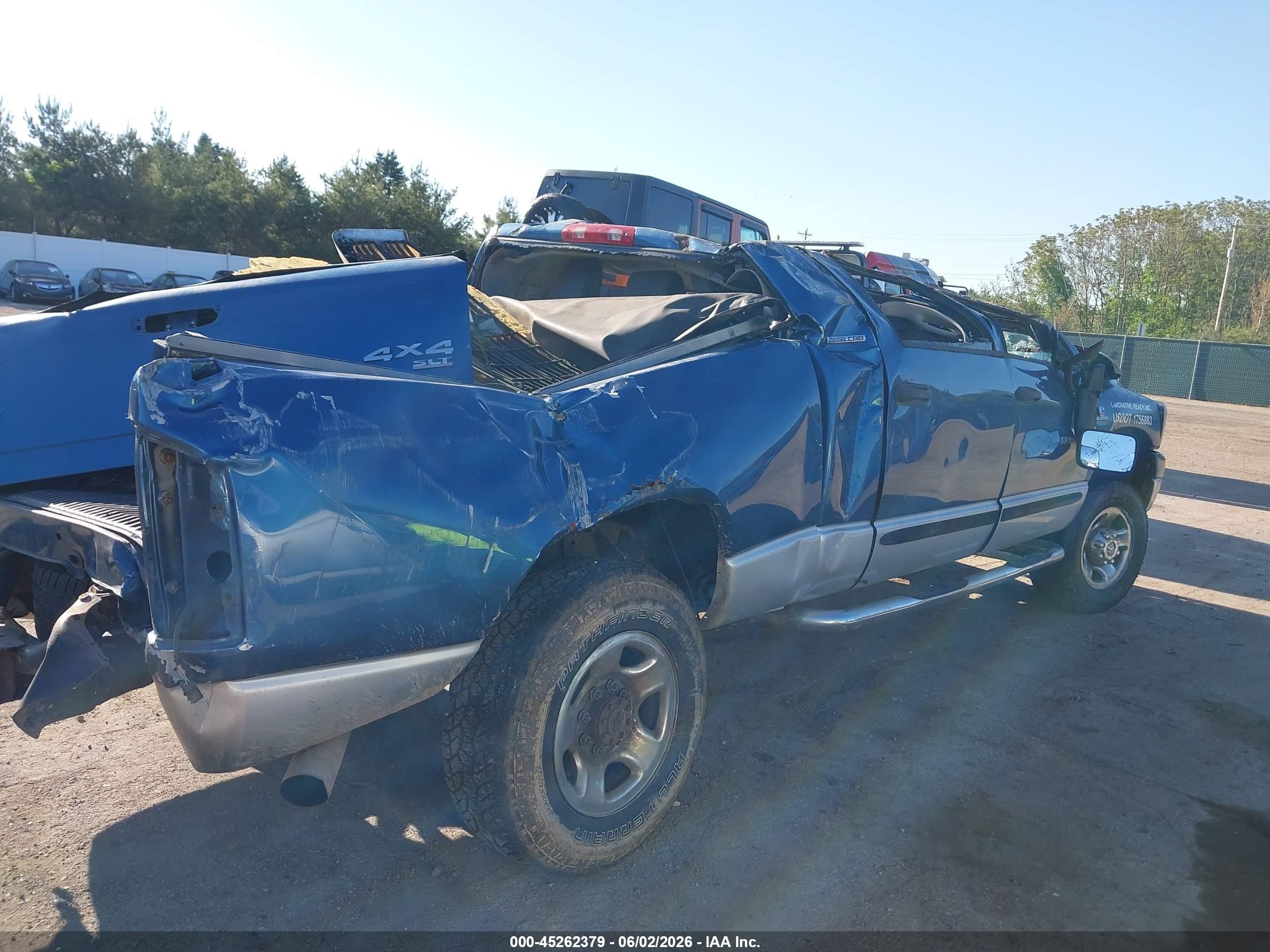 2006 Dodge Ram 3500 Slt Blue vin: 3D3LX39C36G139283