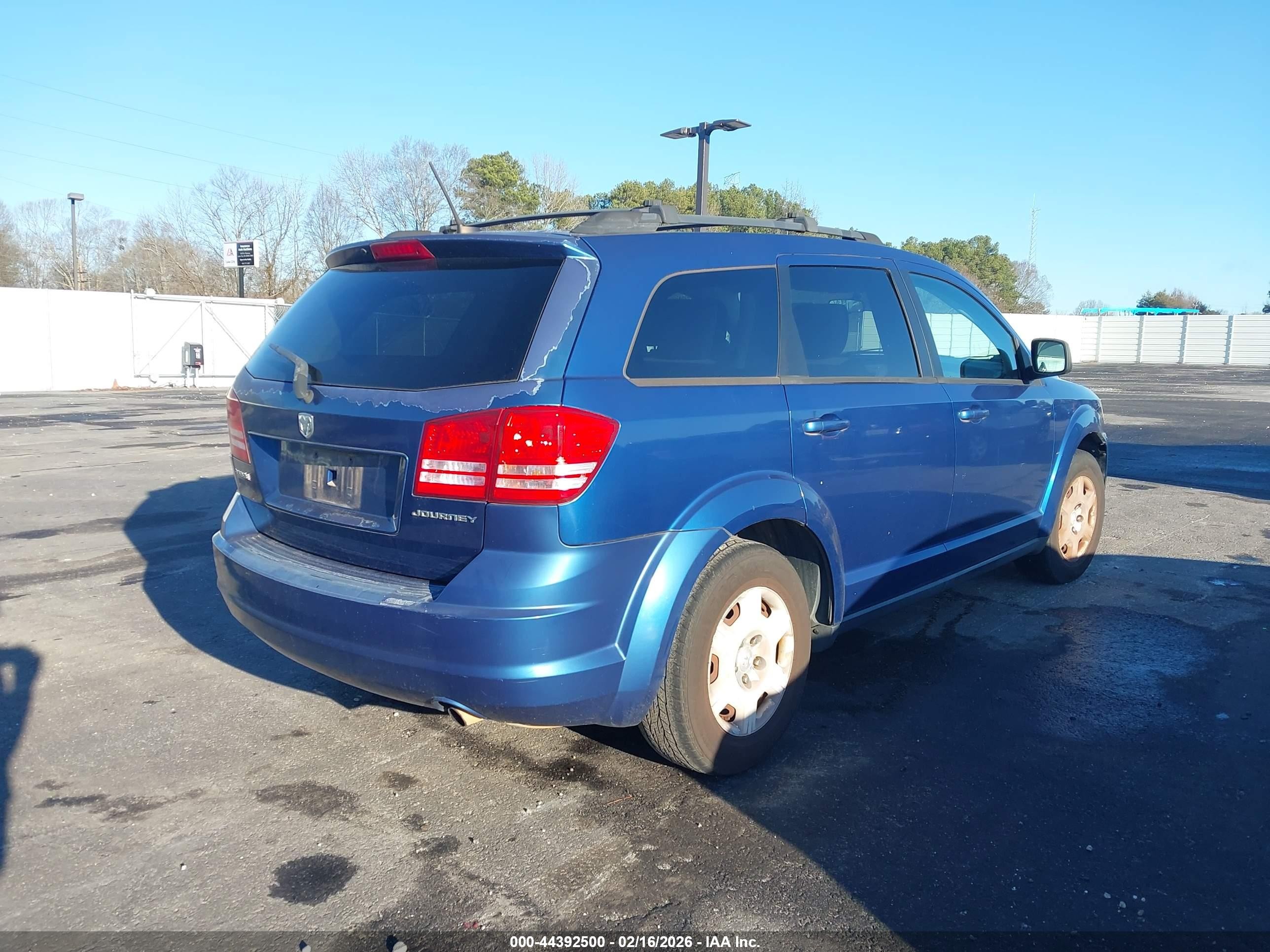 2009 Dodge Journey Se Blue vin: 3D4GG47B19T569810