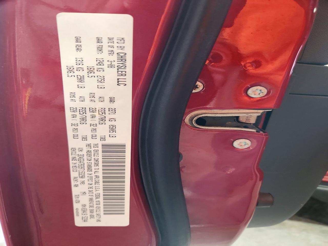 2009 Dodge Journey Se Красный vin: 3D4GG47B39T153290