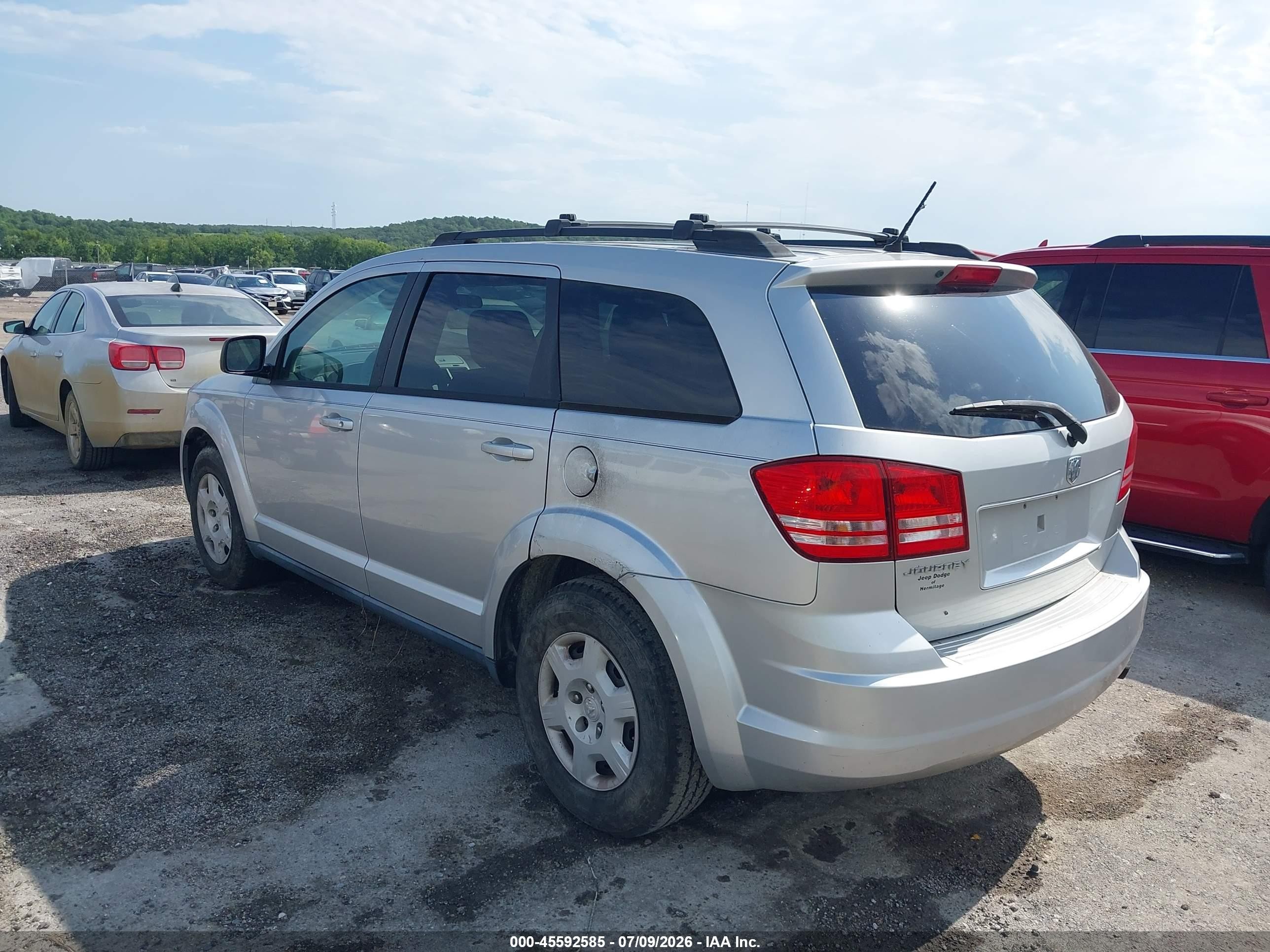 2009 Dodge Journey Se Silver vin: 3D4GG47B59T185755