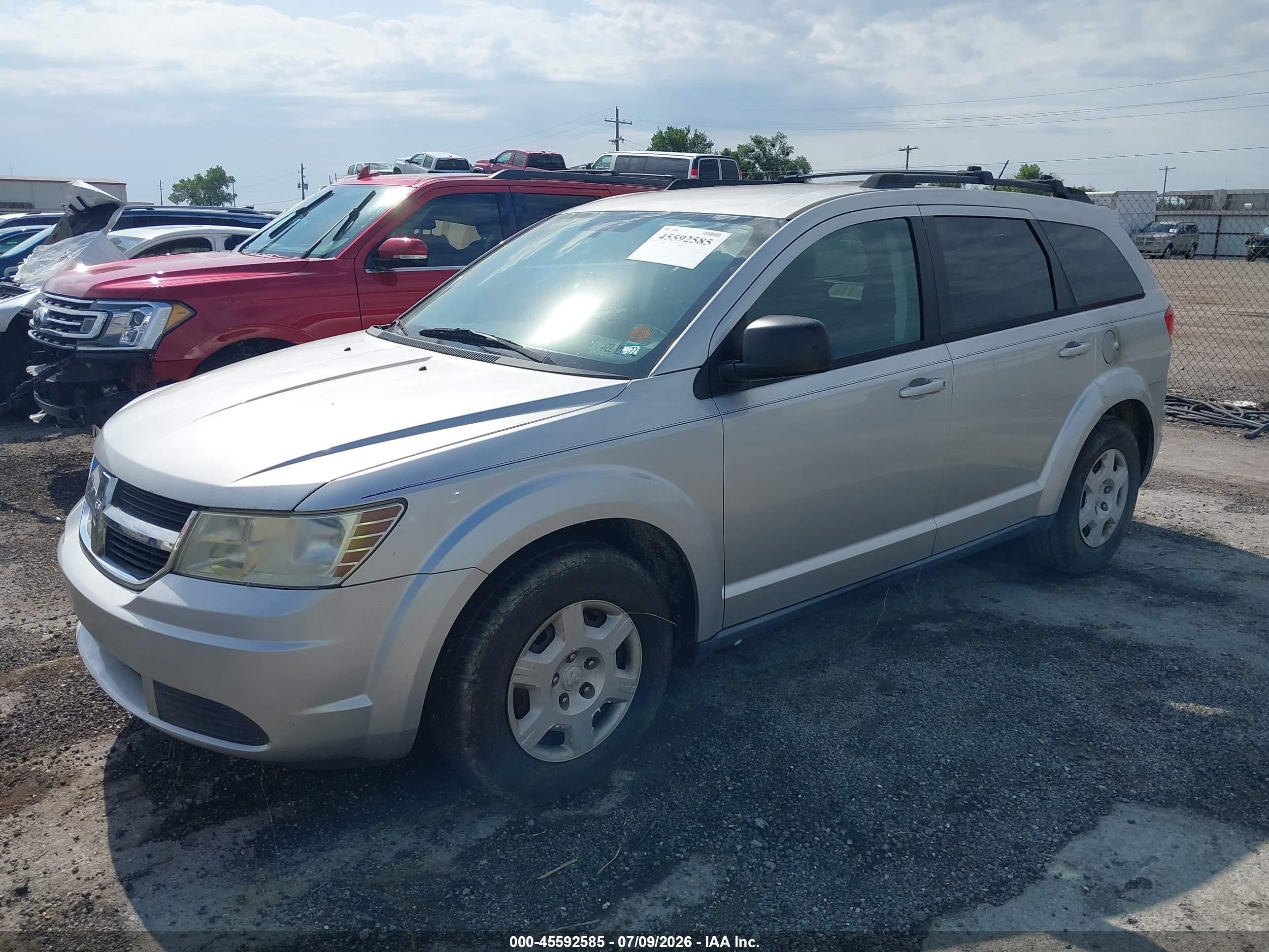 2009 Dodge Journey Se Silver vin: 3D4GG47B59T185755