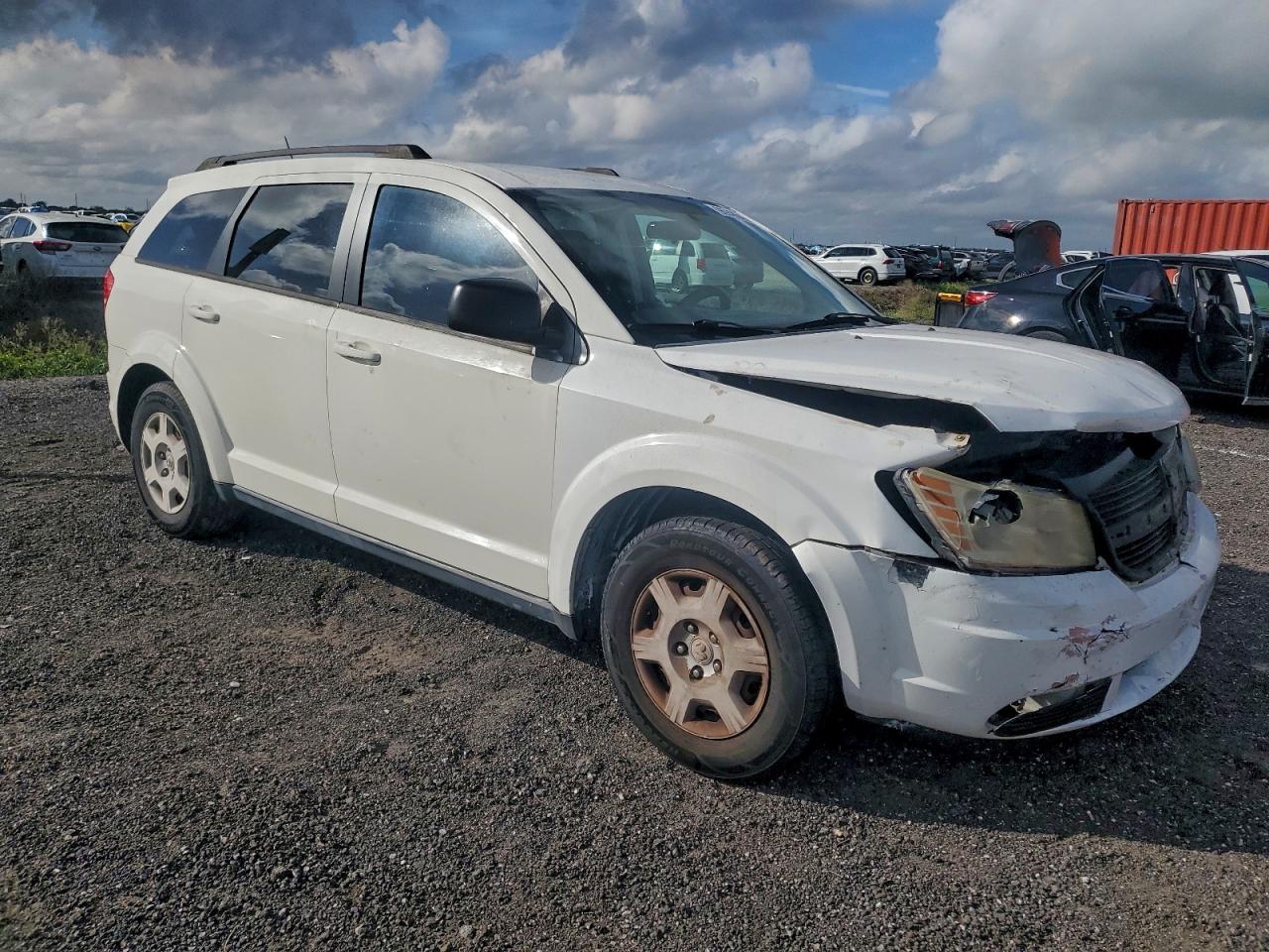 2009 Dodge Journey Se White vin: 3D4GG47B99T220121