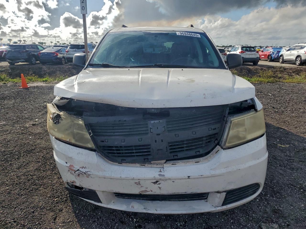 2009 Dodge Journey Se White vin: 3D4GG47B99T220121