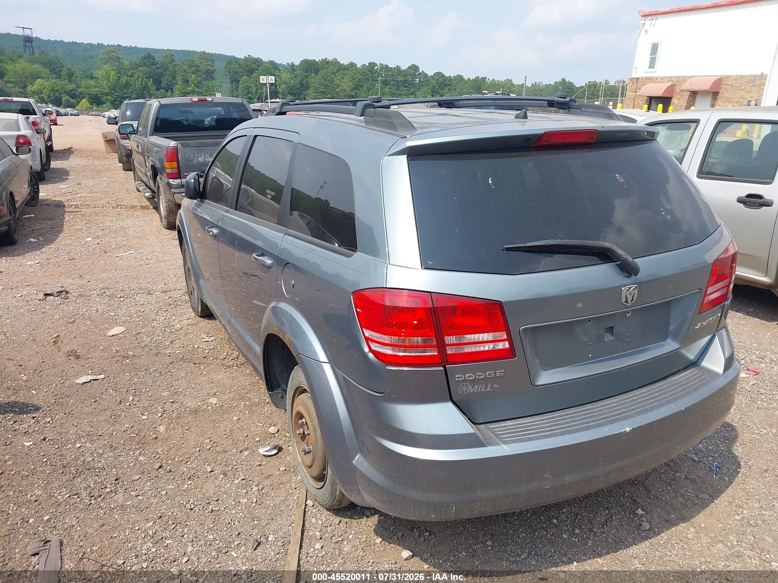 2009 Dodge Journey Se Teal vin: 3D4GG47B99T568971