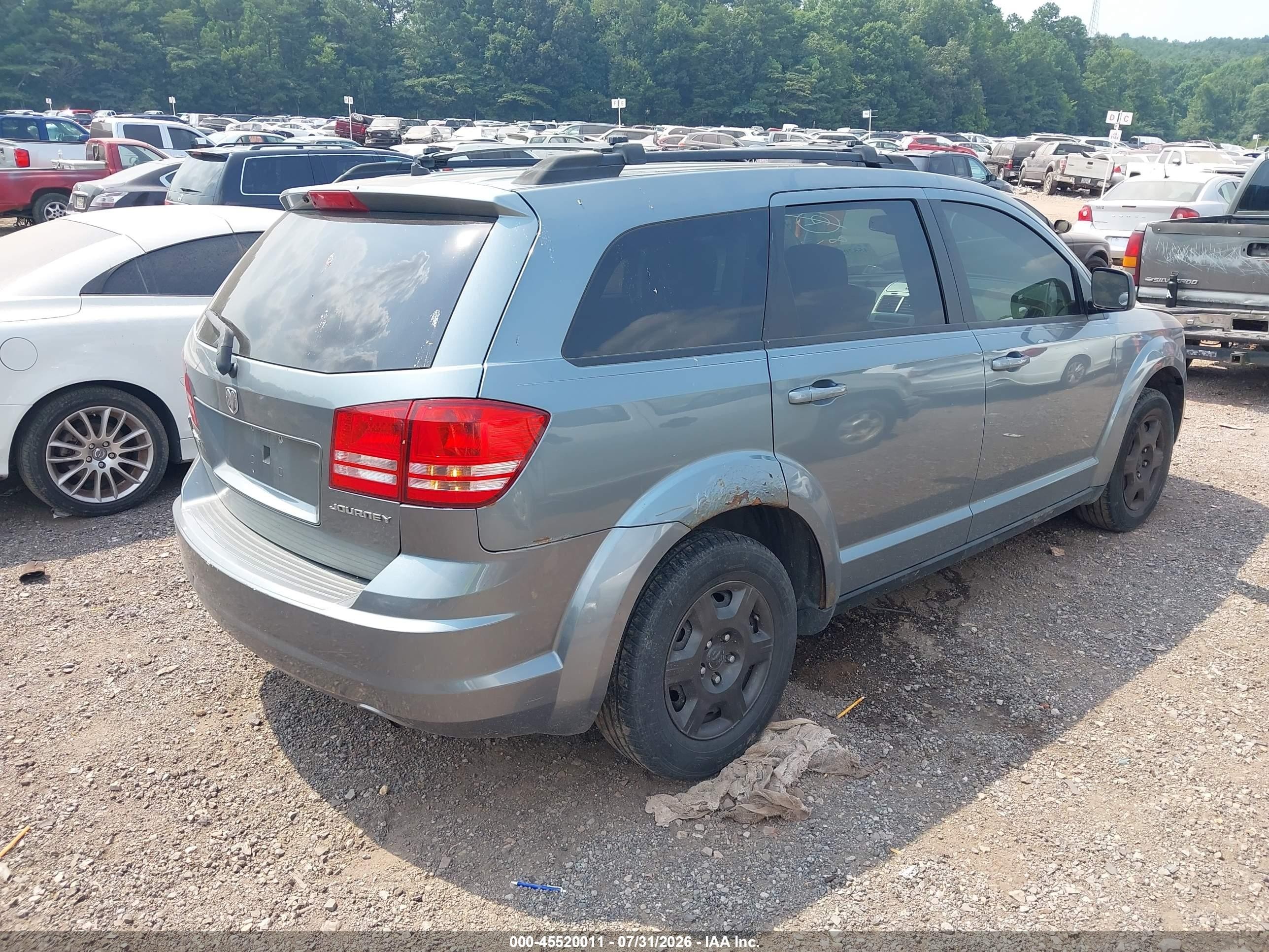 2009 Dodge Journey Se Teal vin: 3D4GG47B99T568971