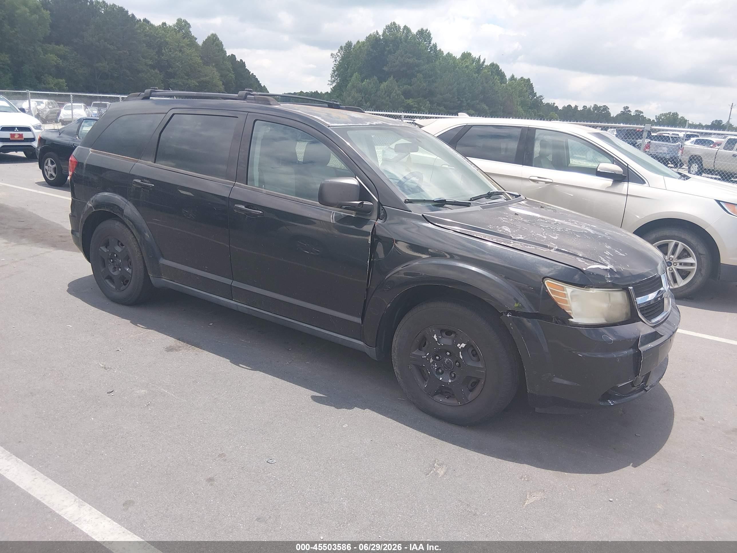 2009 Dodge Journey Se Black vin: 3D4GG47BX9T515065