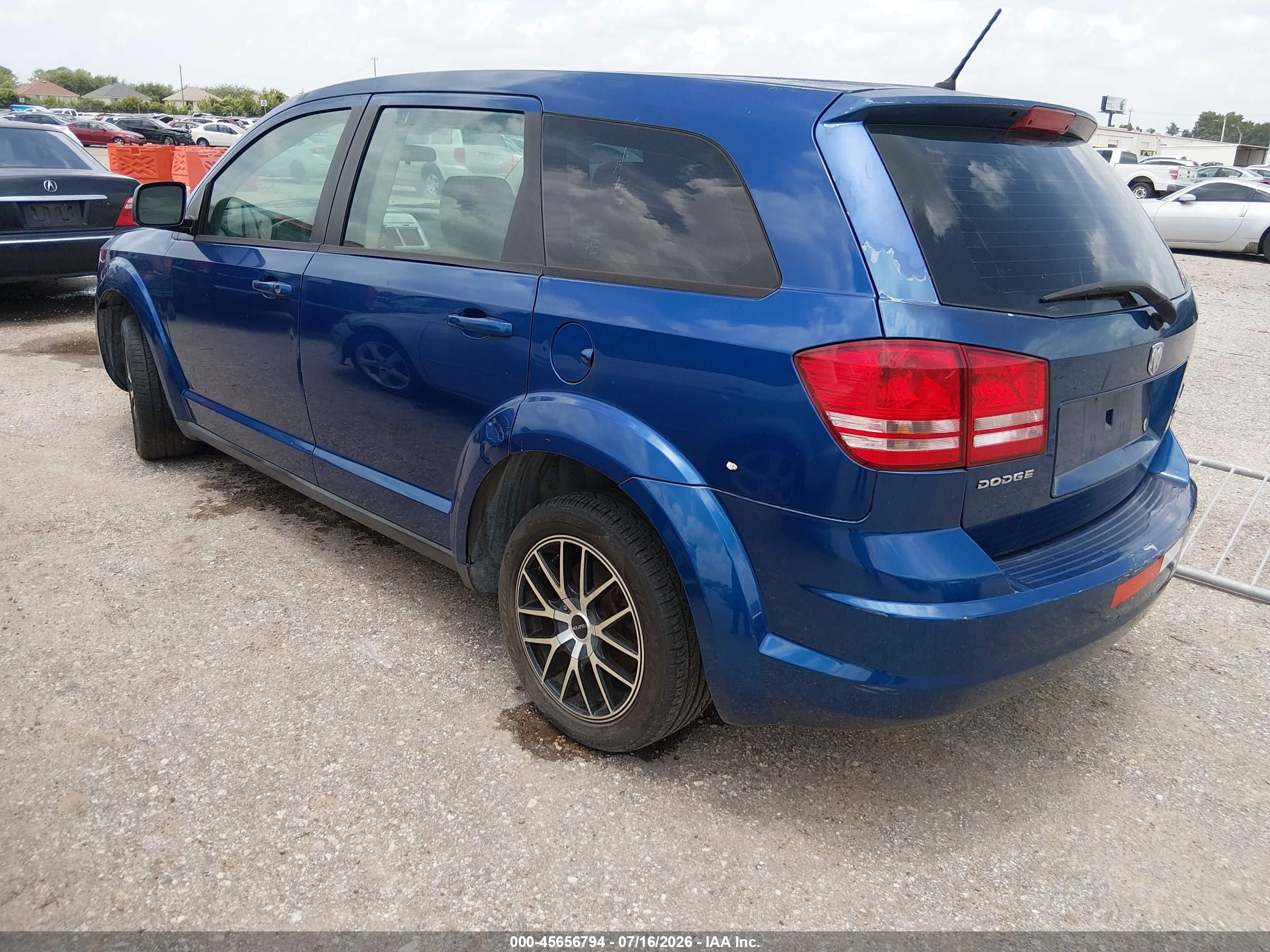 2009 Dodge Journey Se Blue vin: 3D4GG47BX9T545666