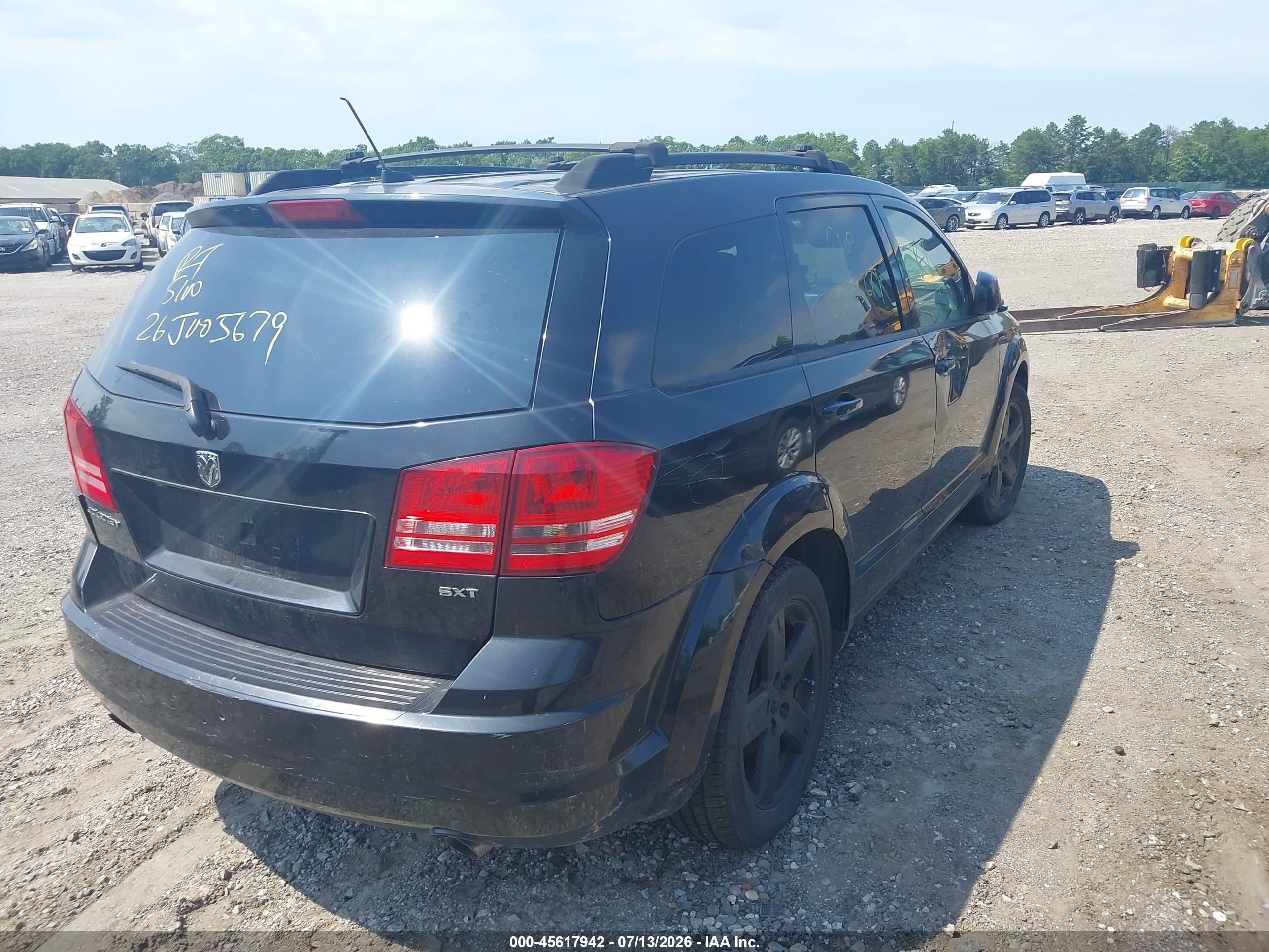 2009 Dodge Journey Sxt Черный vin: 3D4GG57V09T237874