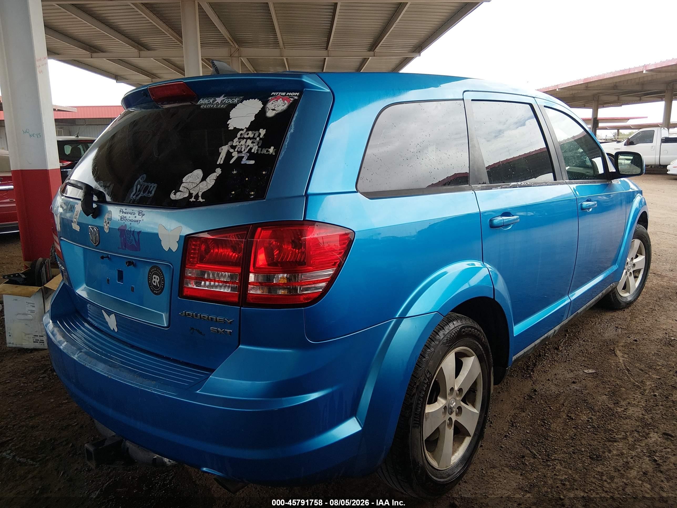 2009 Dodge Journey Sxt Blue vin: 3D4GG57V09T549547