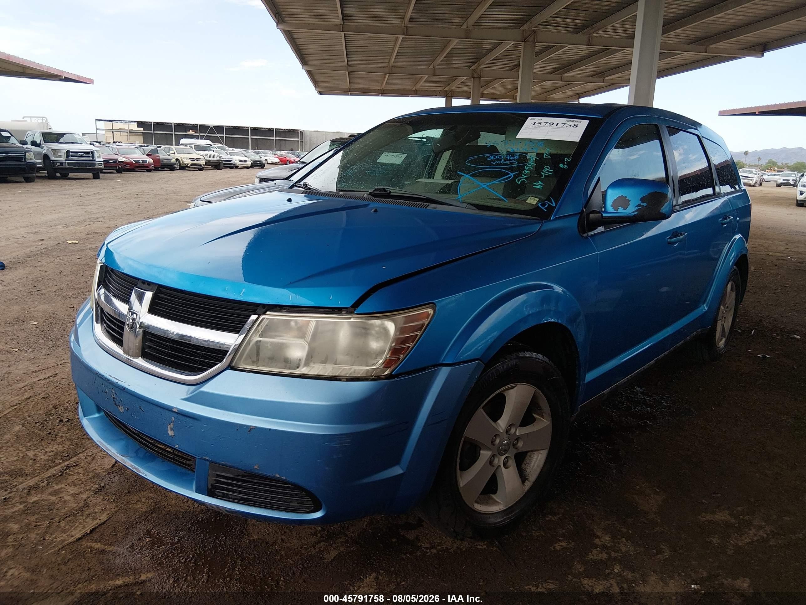 2009 Dodge Journey Sxt Blue vin: 3D4GG57V09T549547