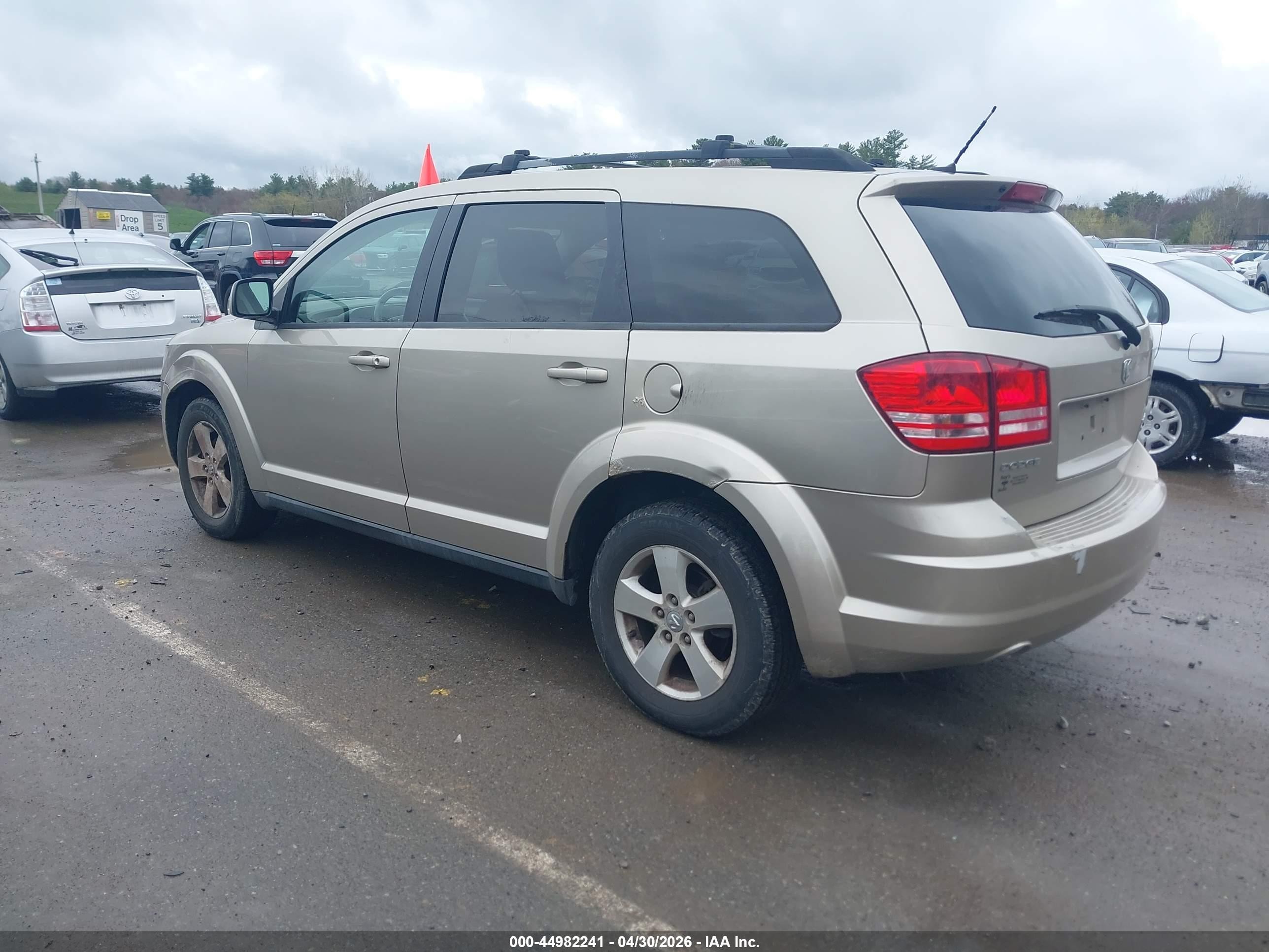 2009 Dodge Journey Sxt Beige vin: 3D4GG57V29T501712