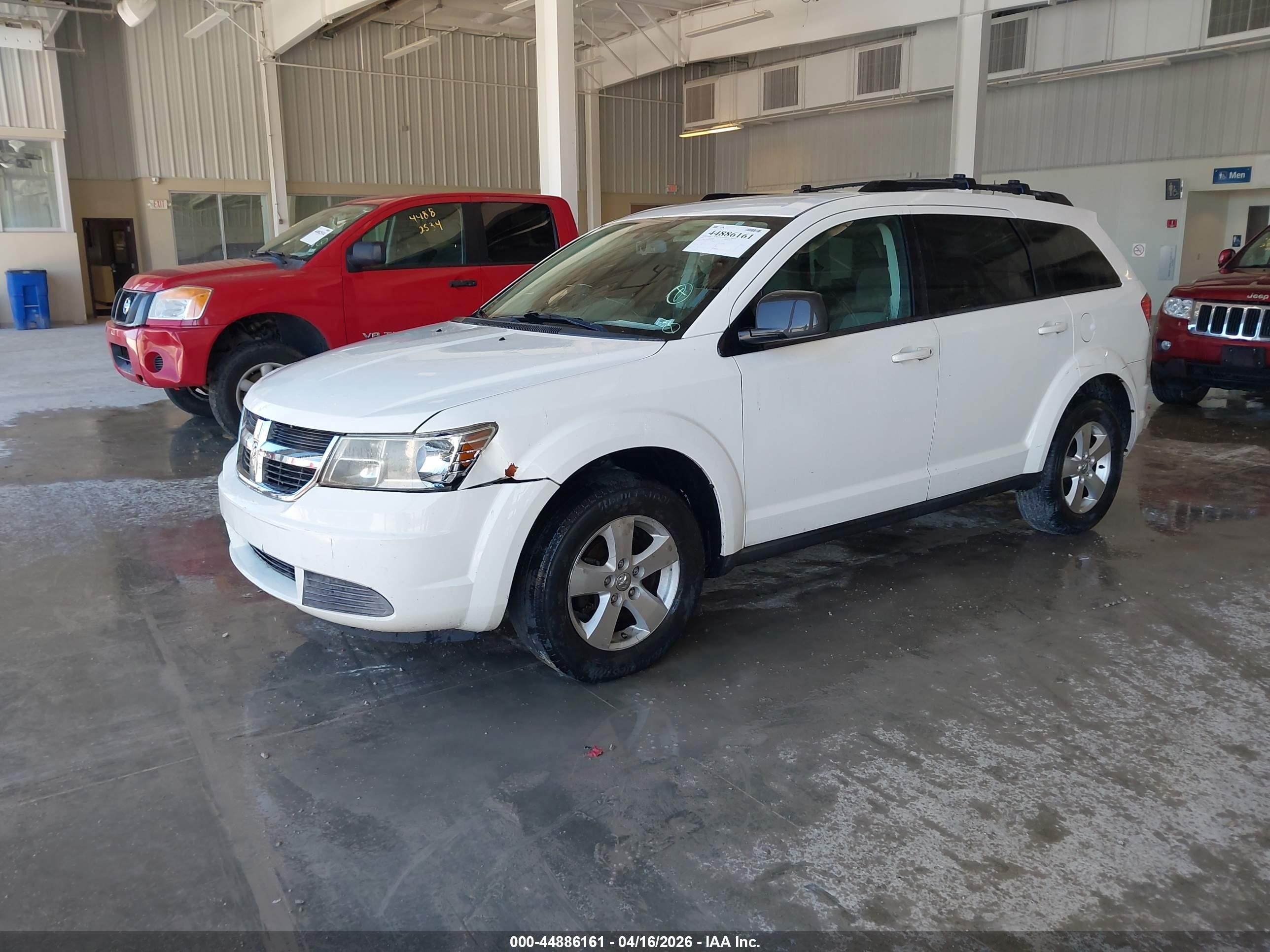 2009 Dodge Journey Sxt White vin: 3D4GG57V29T542390