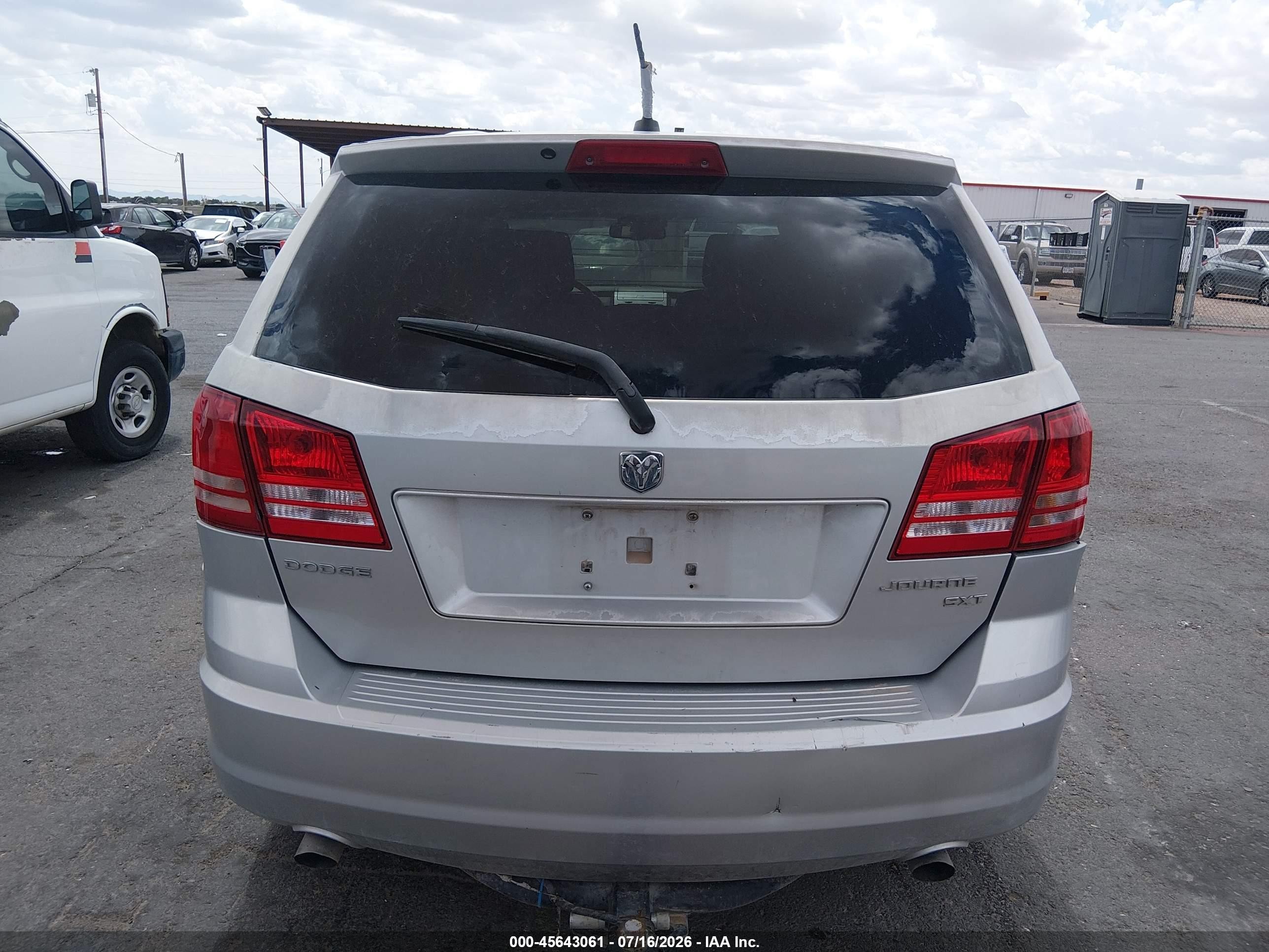 2009 Dodge Journey Sxt Silver vin: 3D4GG57V49T574578