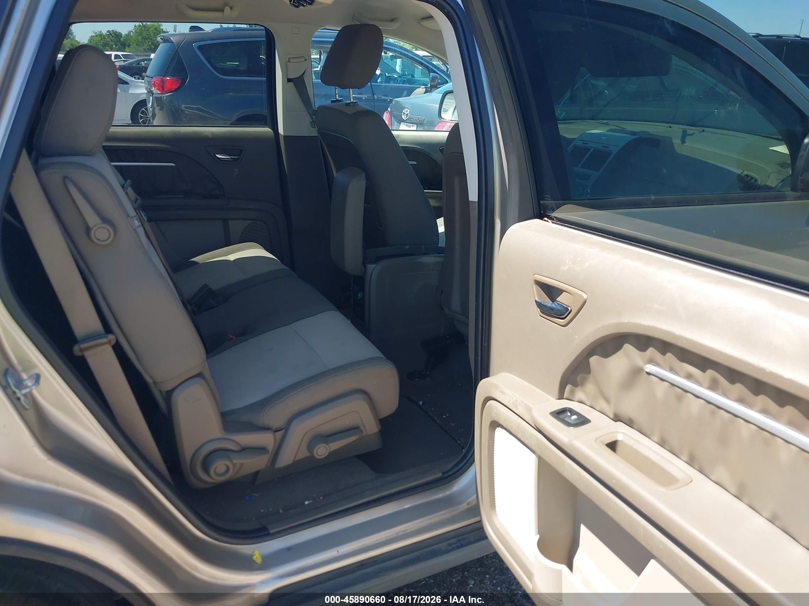 2009 Dodge Journey Sxt Beige vin: 3D4GG57V69T217791