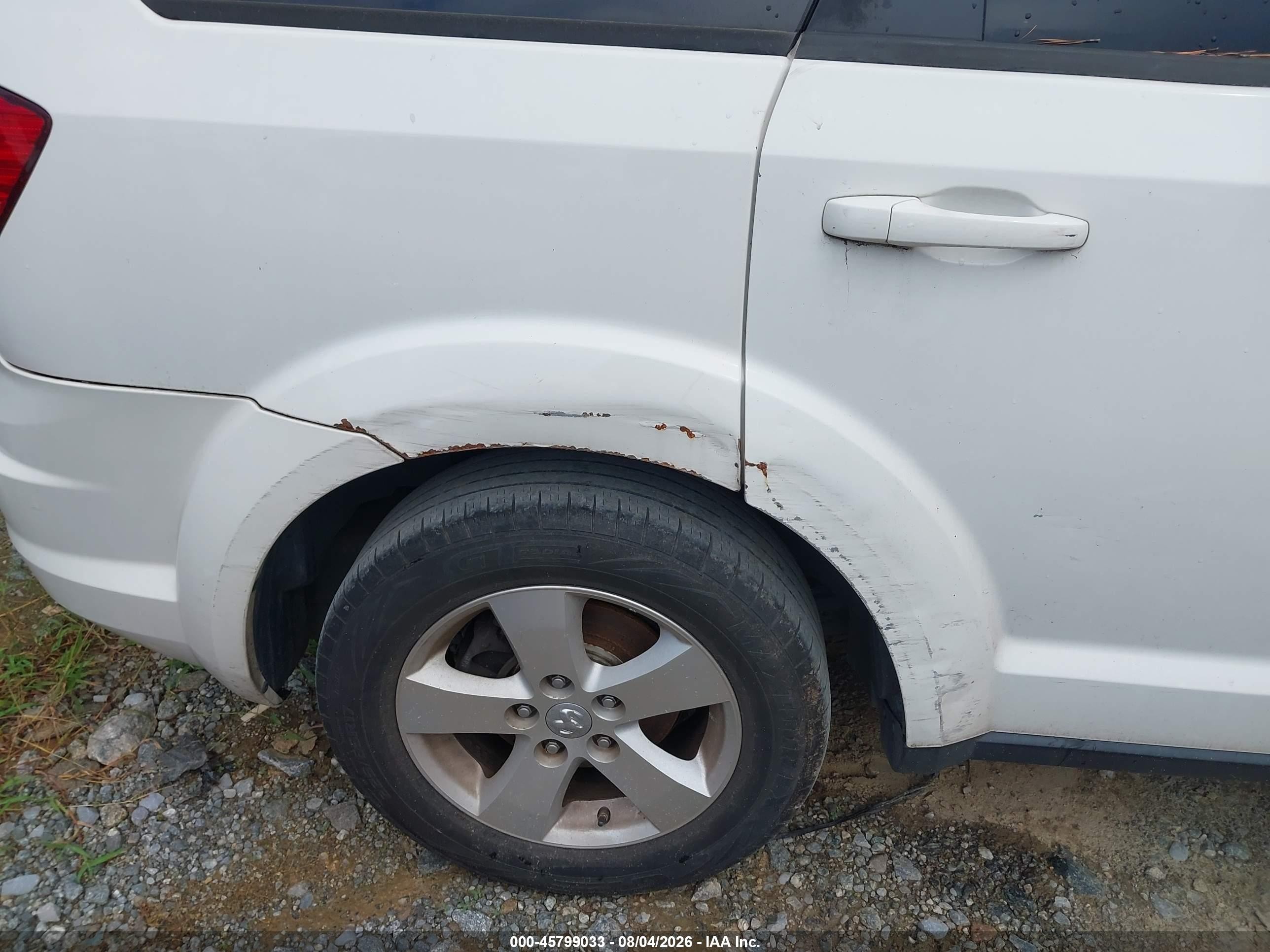 2009 Dodge Journey Sxt Белый vin: 3D4GG57V79T204919
