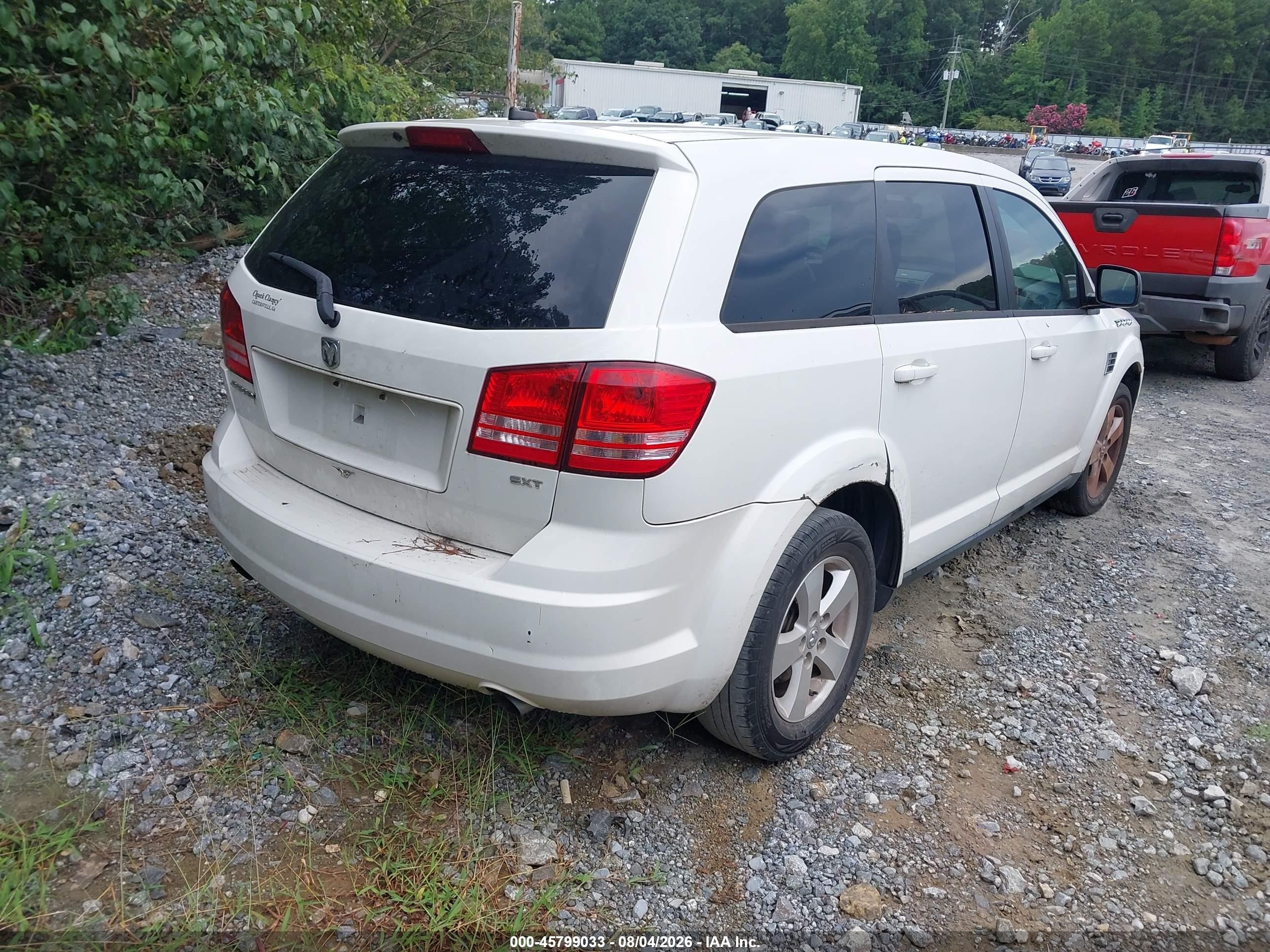 2009 Dodge Journey Sxt Белый vin: 3D4GG57V79T204919