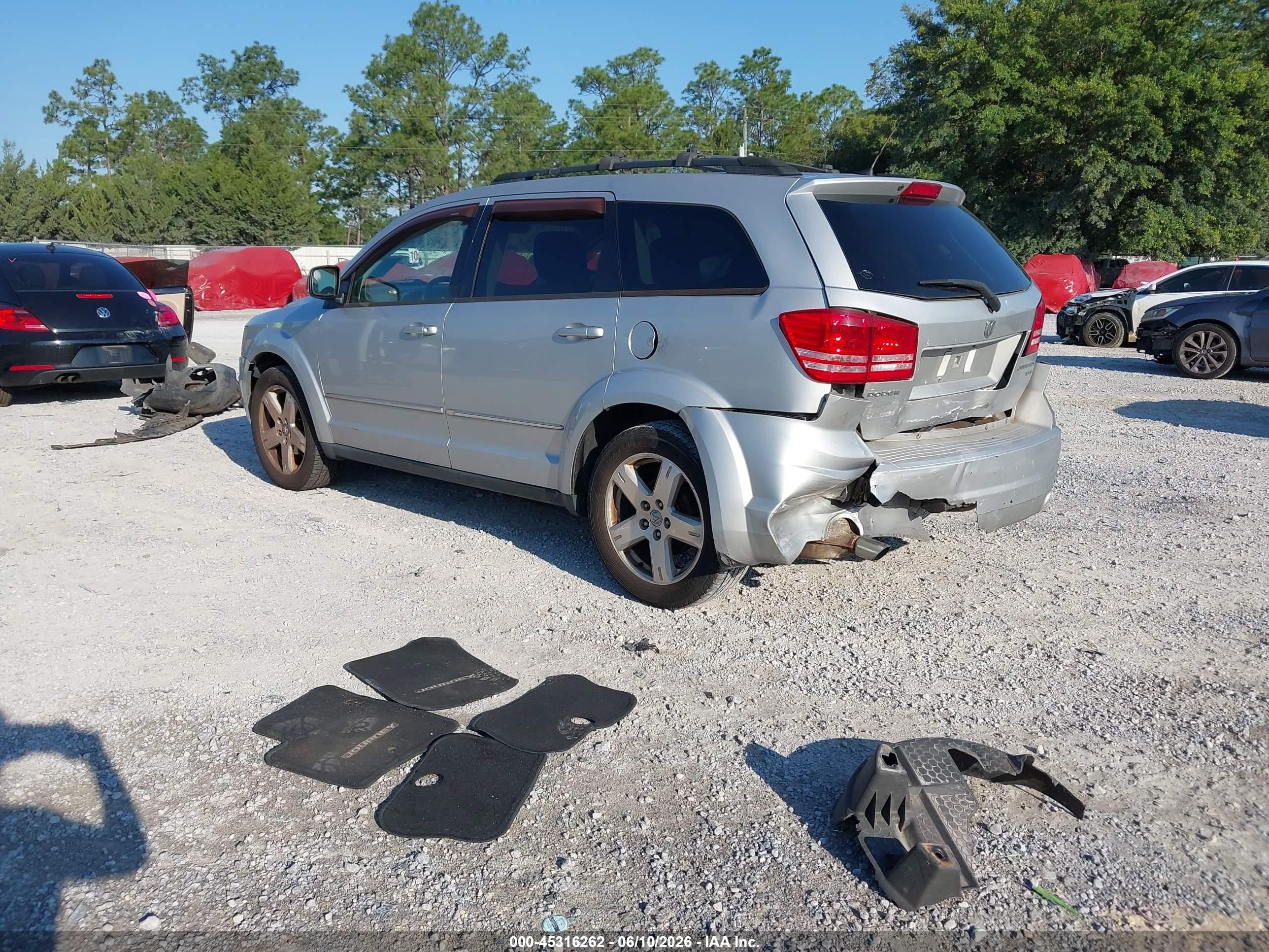 2009 Dodge Journey Sxt Silver vin: 3D4GG57V79T577975