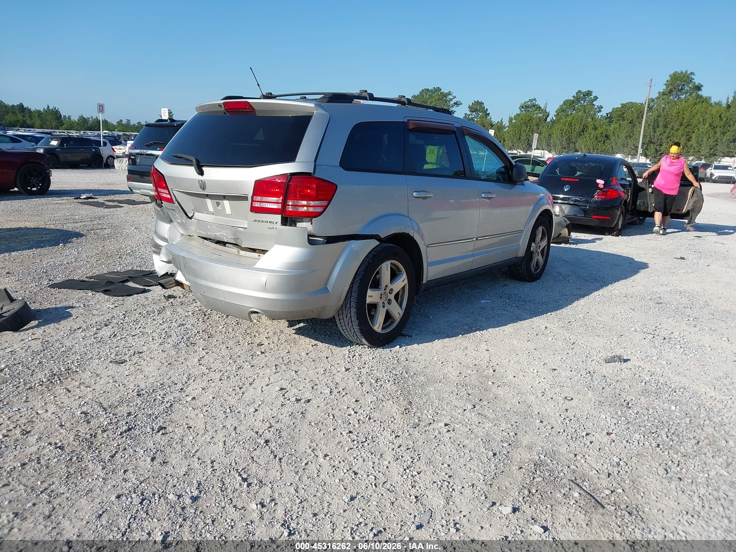 2009 Dodge Journey Sxt Silver vin: 3D4GG57V79T577975