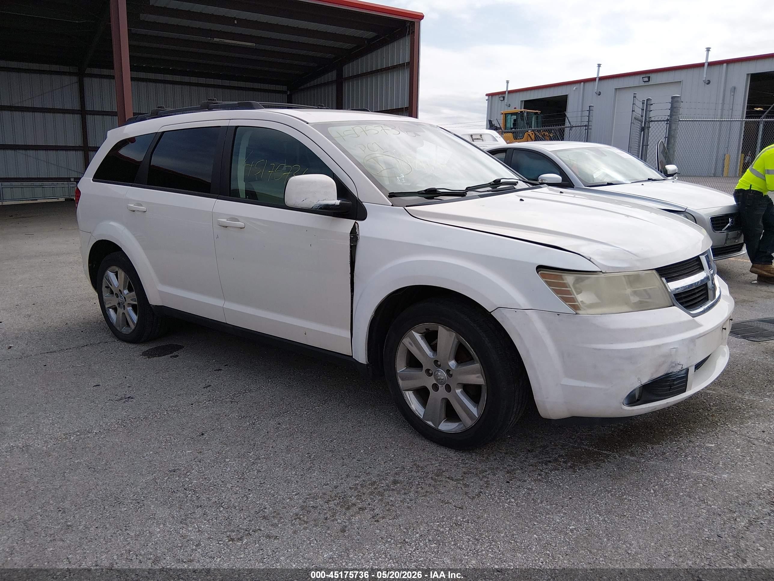 2009 Dodge Journey Sxt White vin: 3D4GG57V89T170859