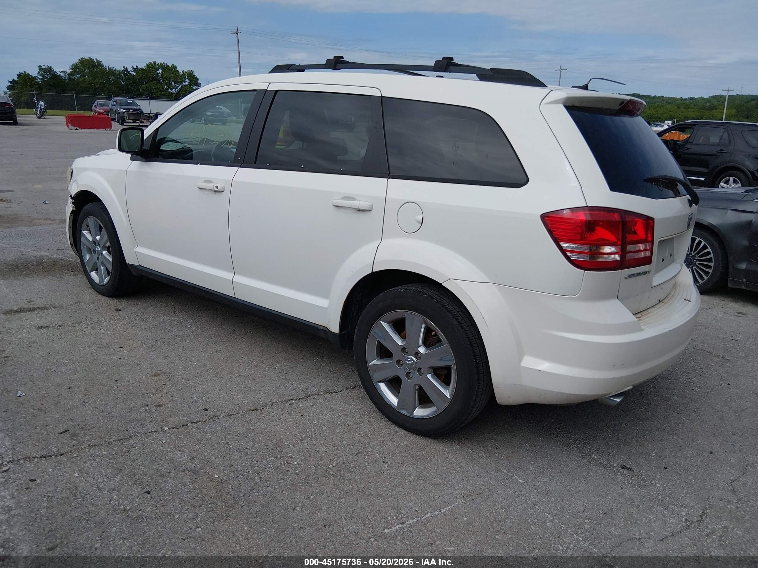 2009 Dodge Journey Sxt White vin: 3D4GG57V89T170859