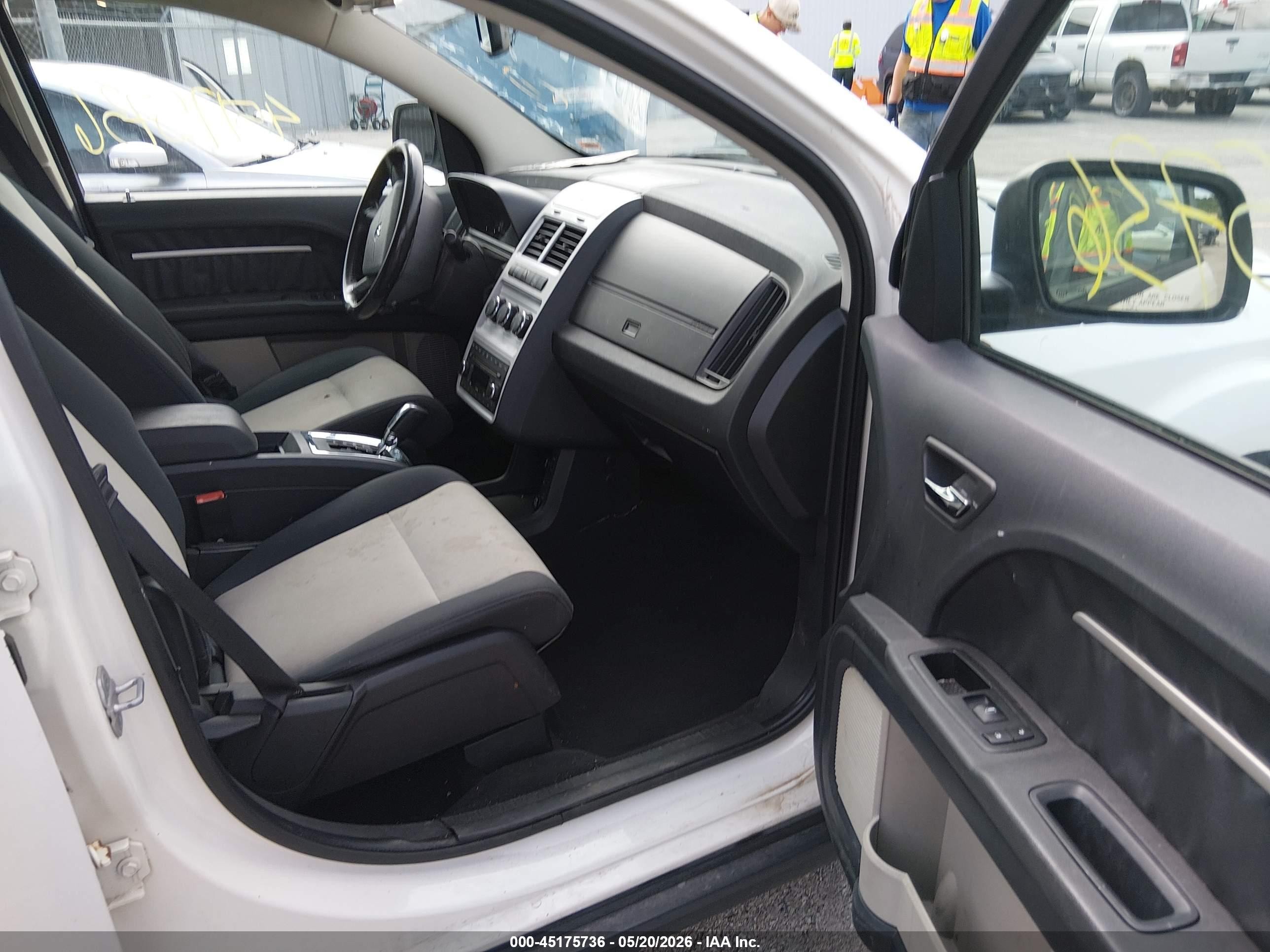 2009 Dodge Journey Sxt White vin: 3D4GG57V89T170859