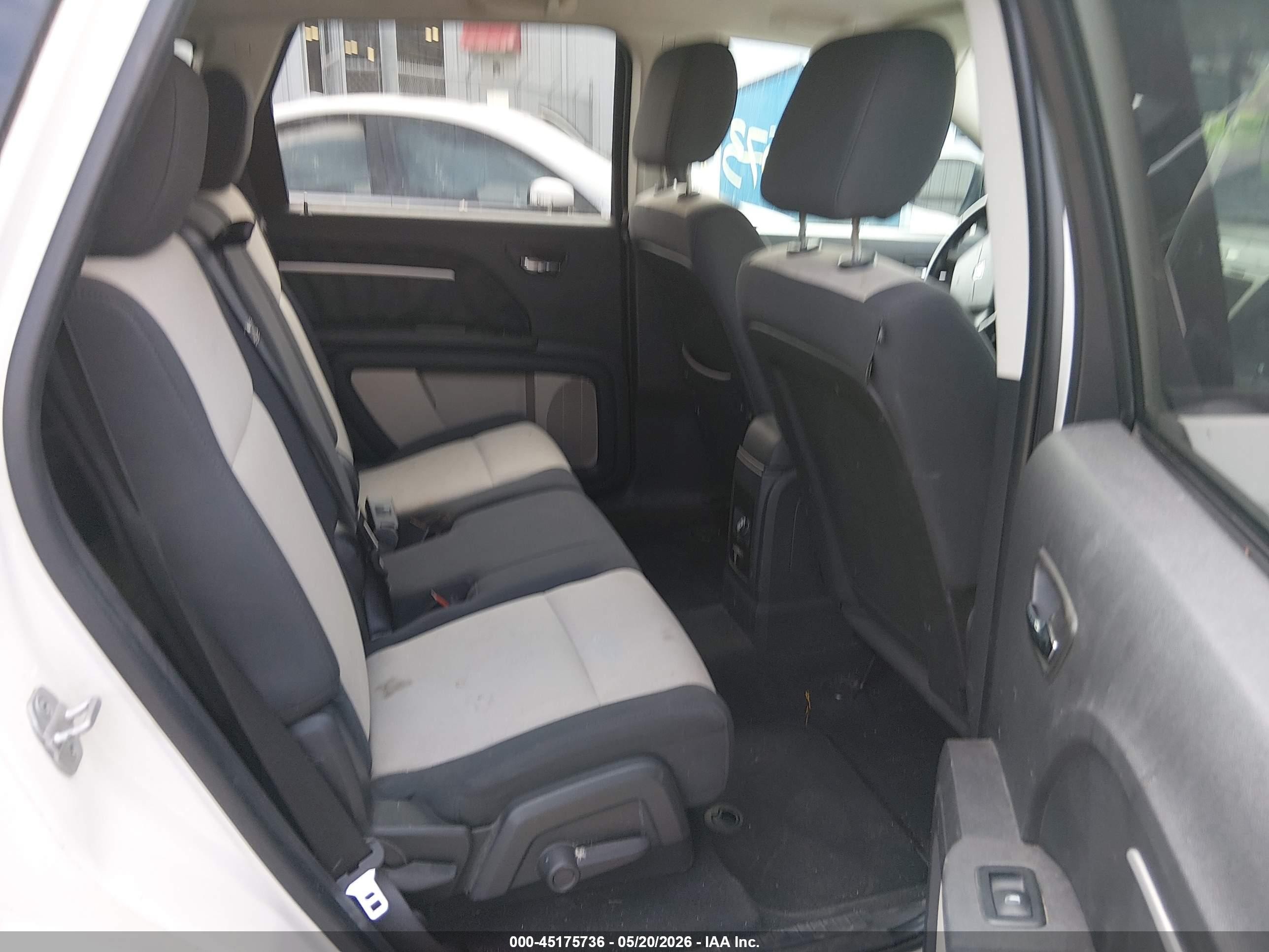 2009 Dodge Journey Sxt White vin: 3D4GG57V89T170859