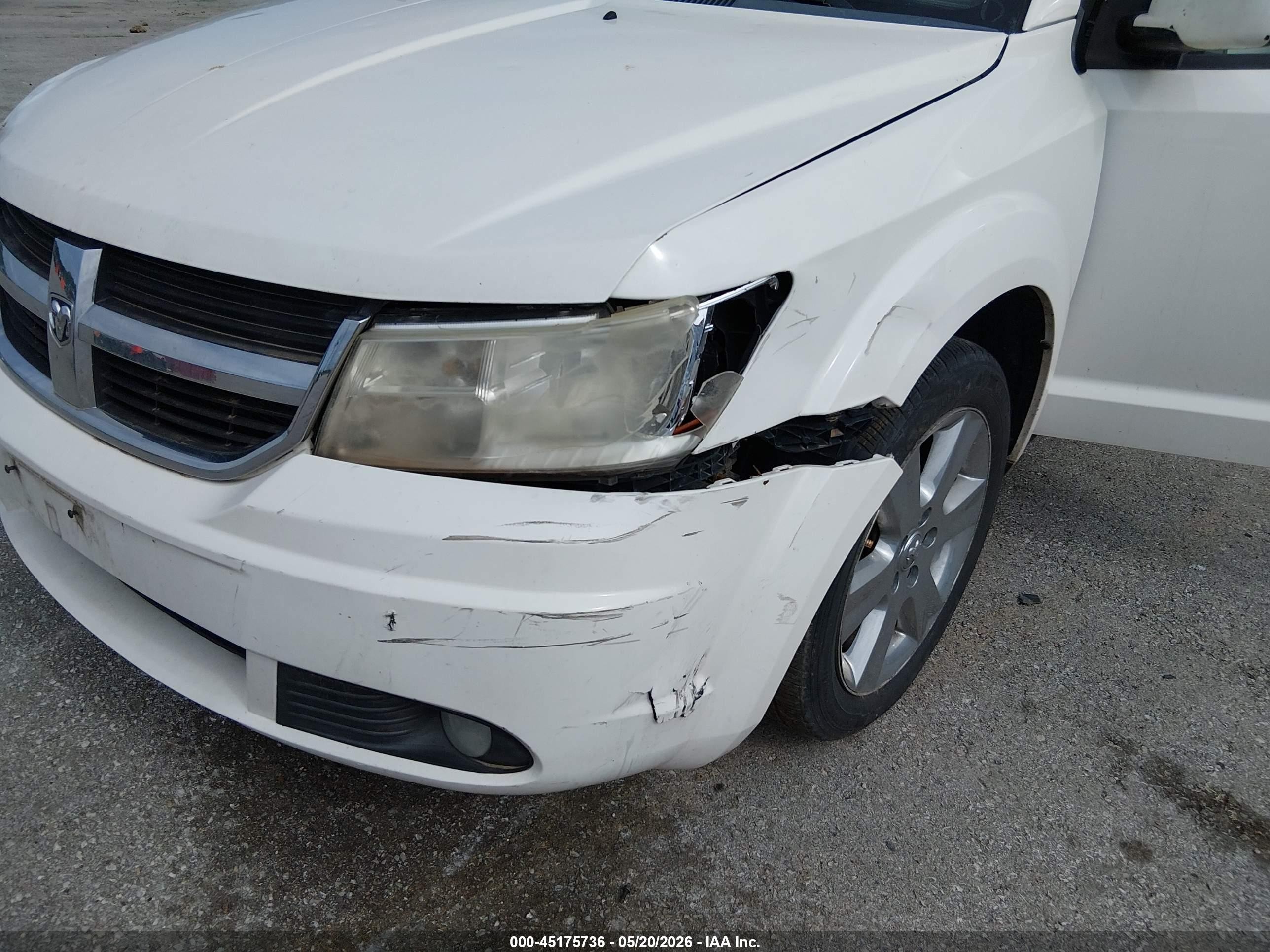 2009 Dodge Journey Sxt White vin: 3D4GG57V89T170859