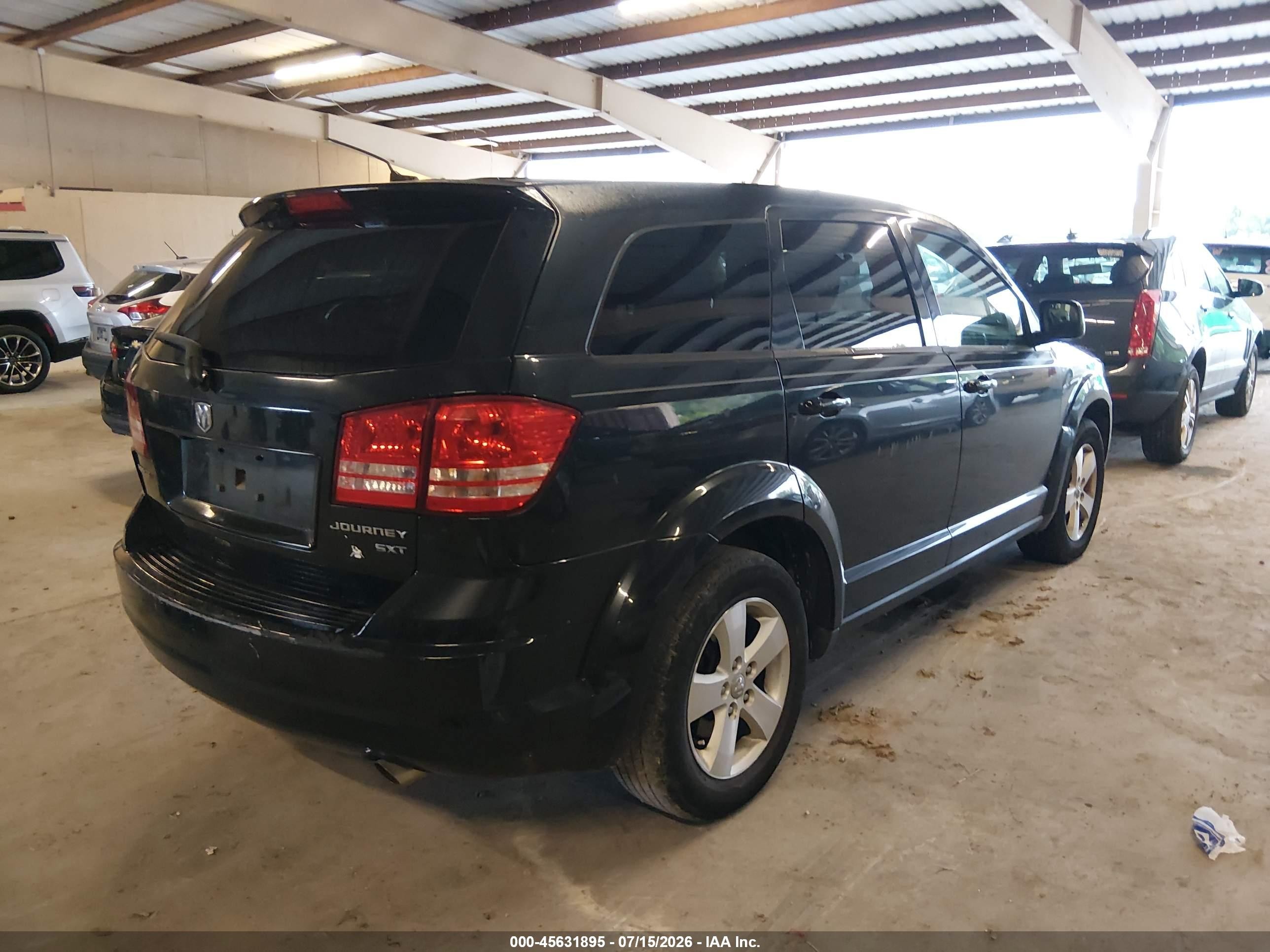 2009 Dodge Journey Sxt Черный vin: 3D4GG57V89T524542