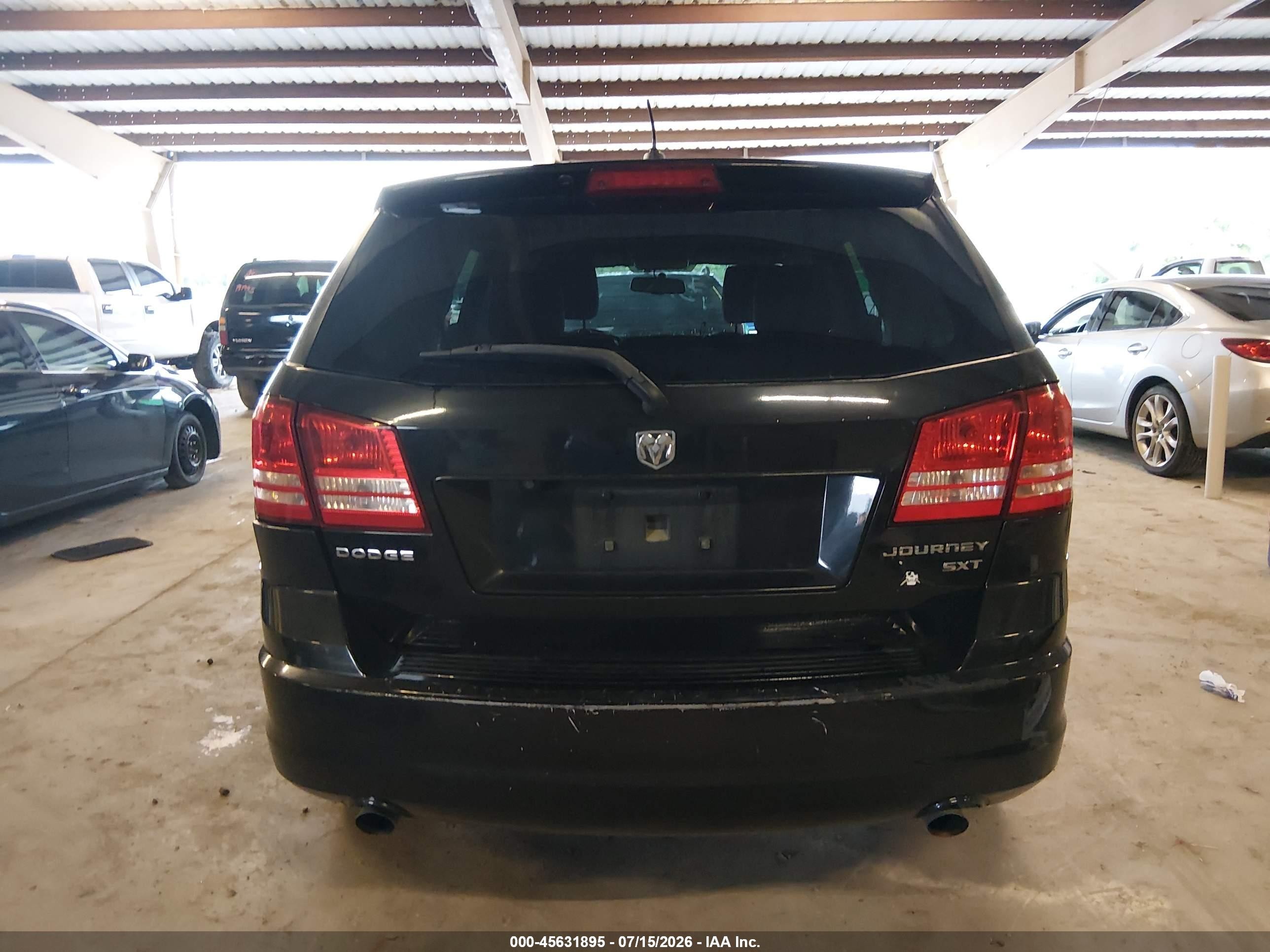2009 Dodge Journey Sxt Черный vin: 3D4GG57V89T524542