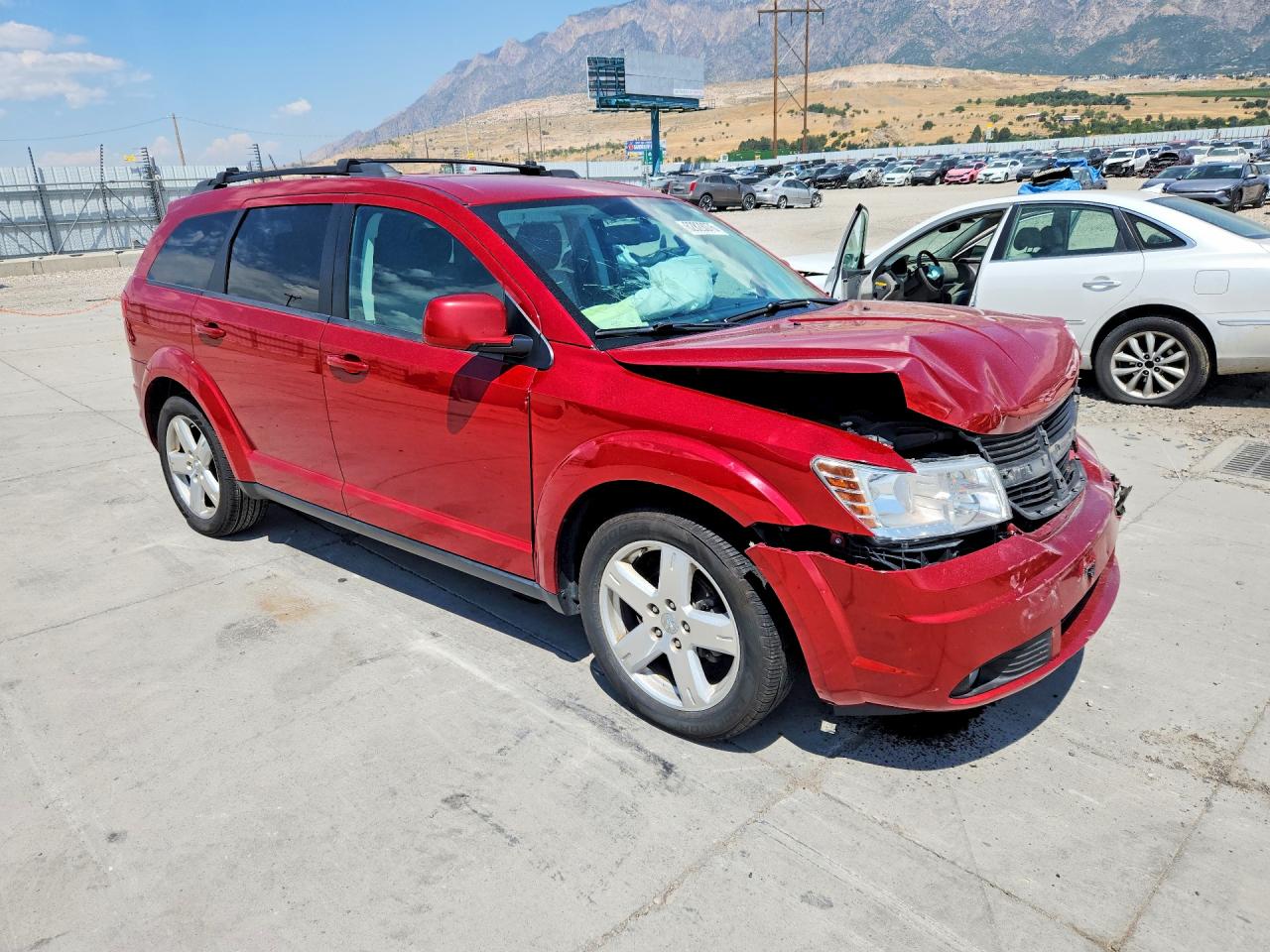 2009 Dodge Journey Sxt Red vin: 3D4GG57V89T534505