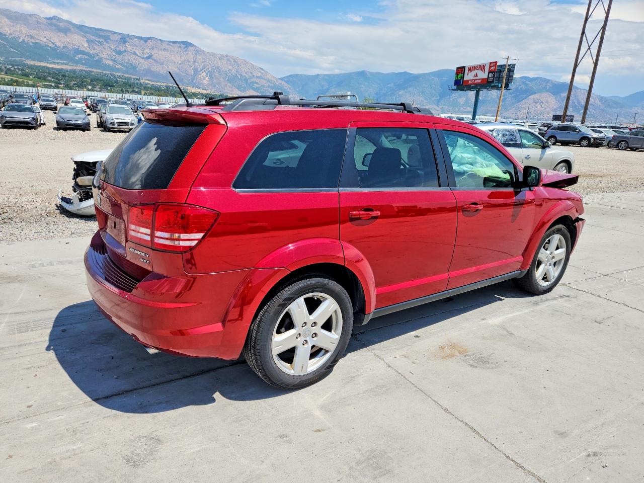 2009 Dodge Journey Sxt Red vin: 3D4GG57V89T534505