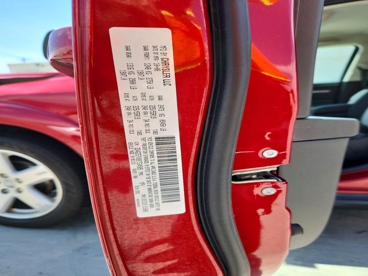 2009 Dodge Journey Sxt Red vin: 3D4GG57V89T534505