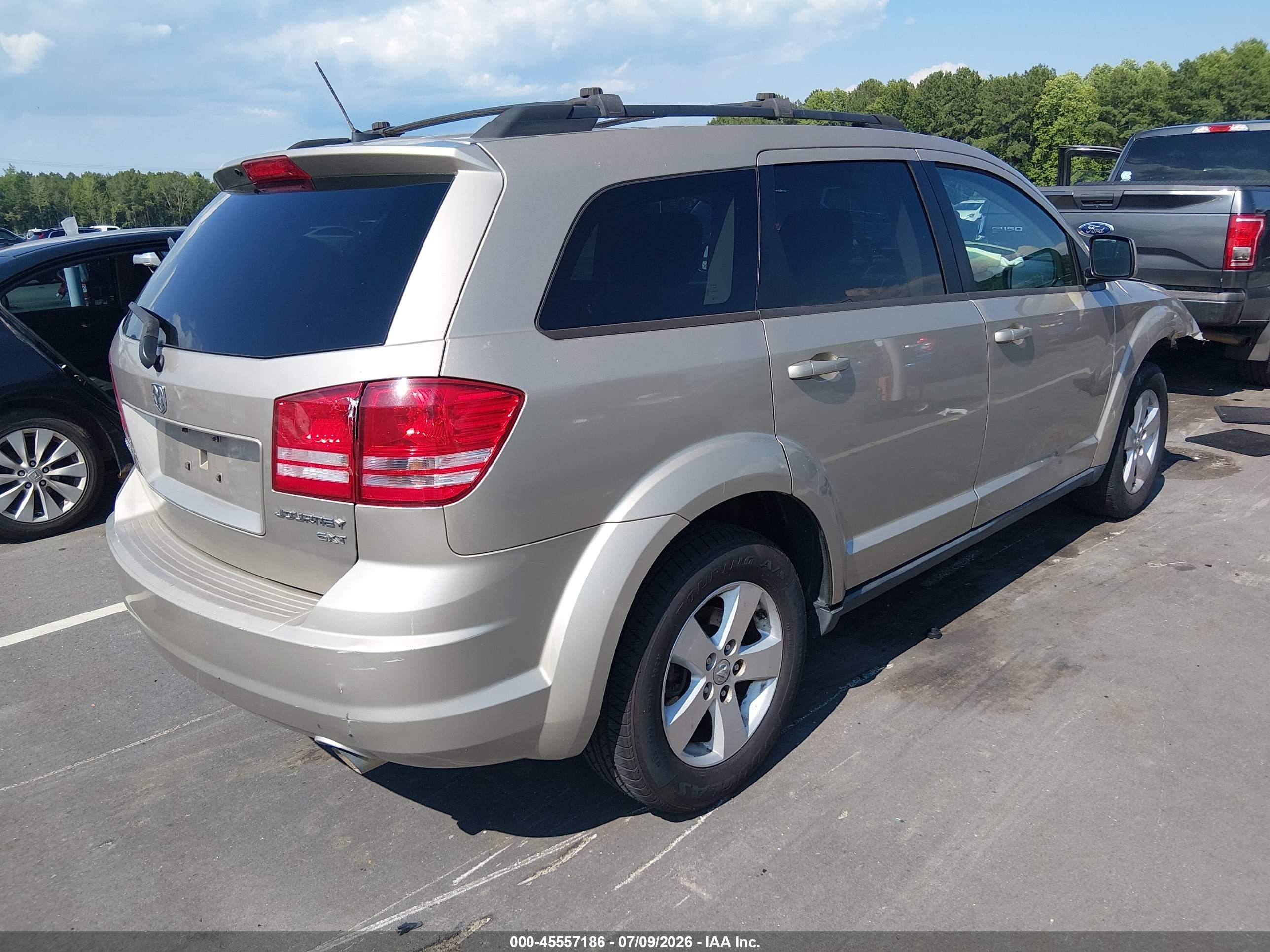 2009 Dodge Journey Sxt Beige vin: 3D4GG57V89T610403