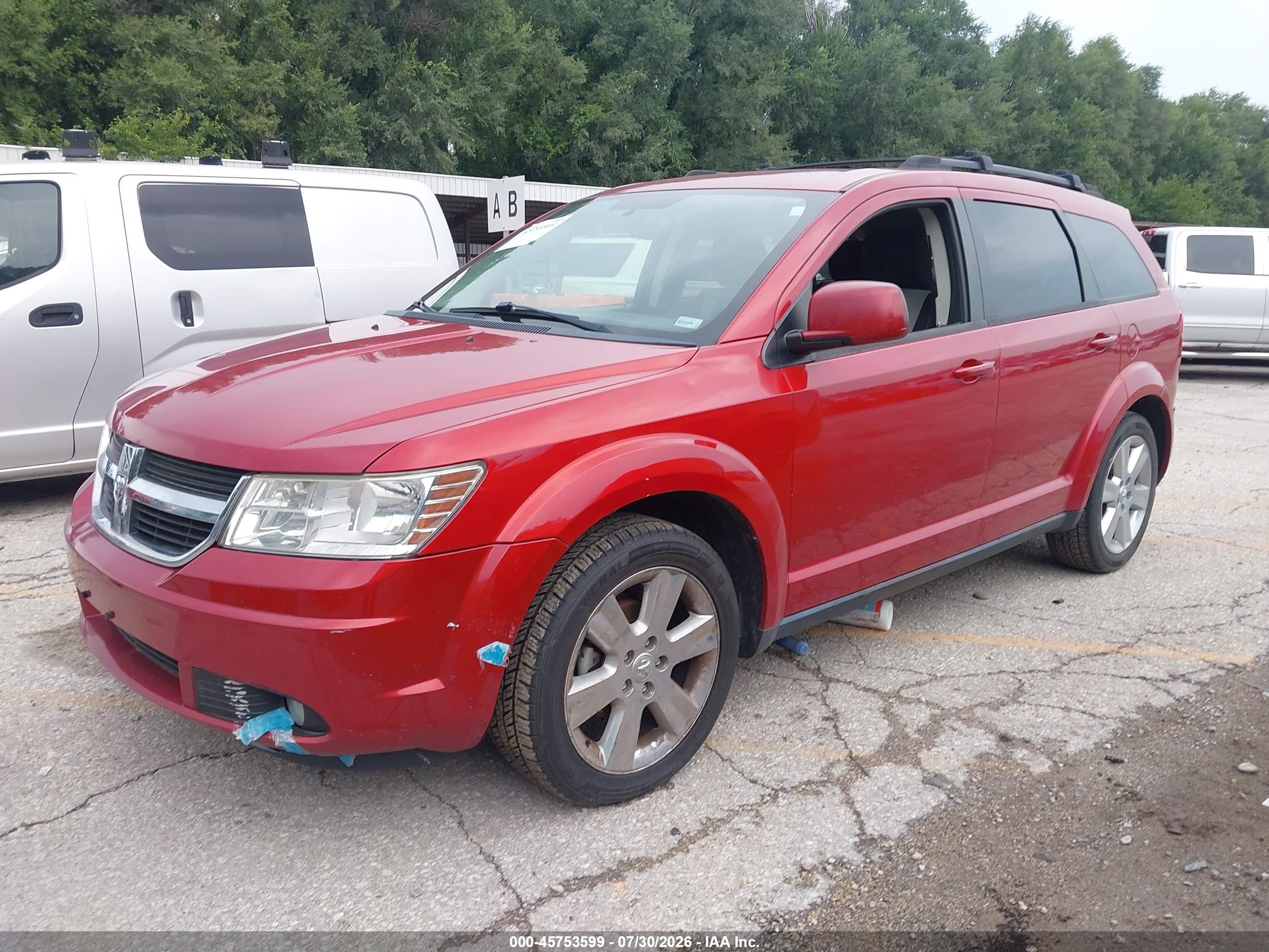 2009 Dodge Journey Sxt Red vin: 3D4GG57V99T152208