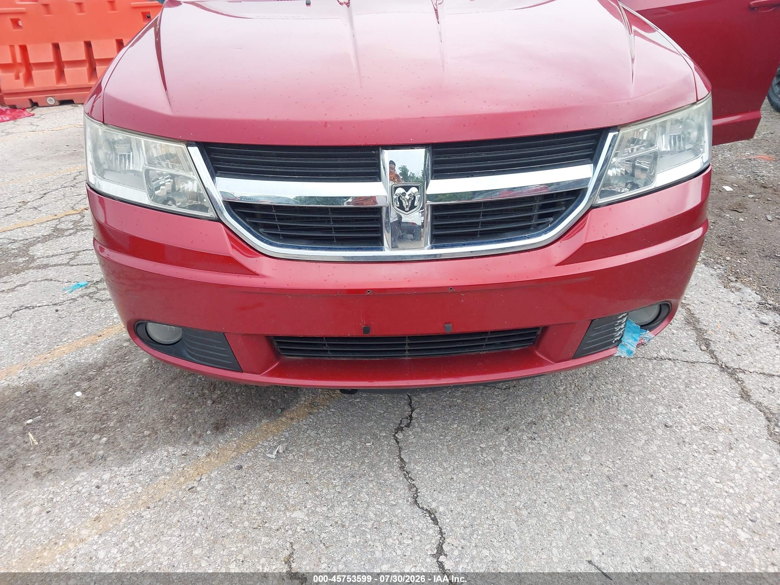 2009 Dodge Journey Sxt Red vin: 3D4GG57V99T152208
