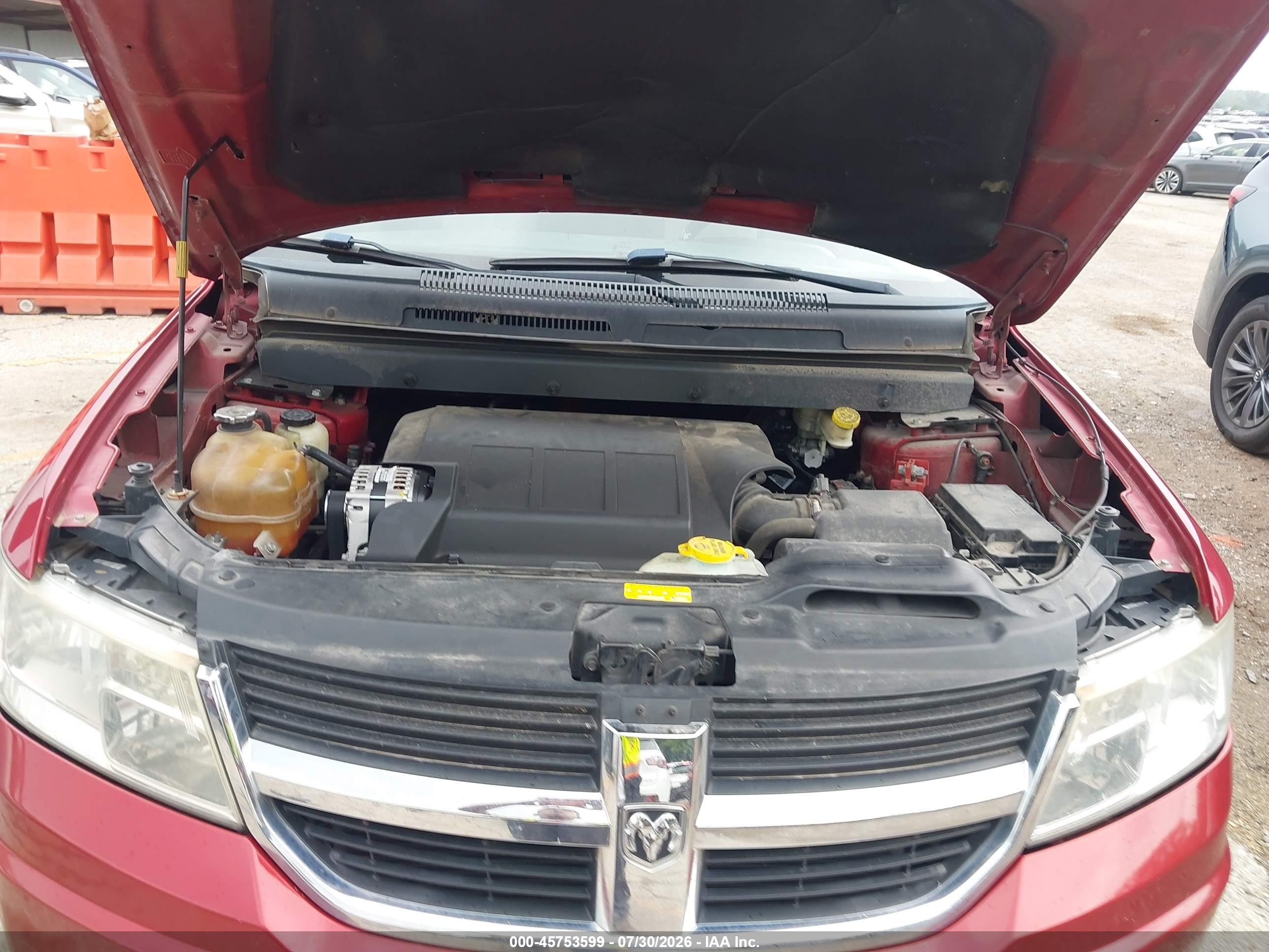 2009 Dodge Journey Sxt Red vin: 3D4GG57V99T152208