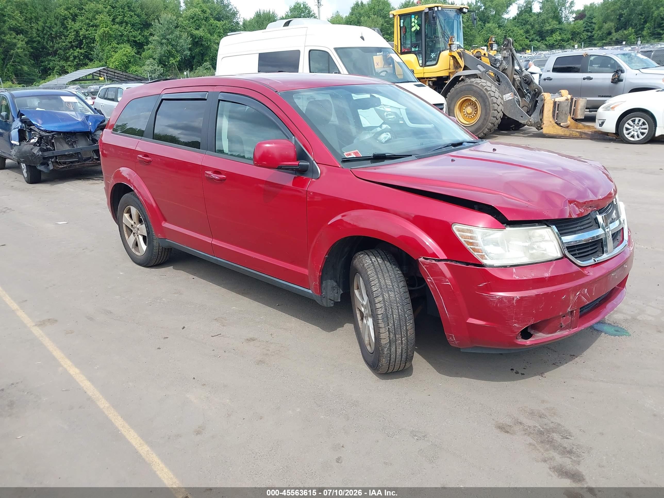 2009 Dodge Journey Sxt Red vin: 3D4GG57VX9T218197