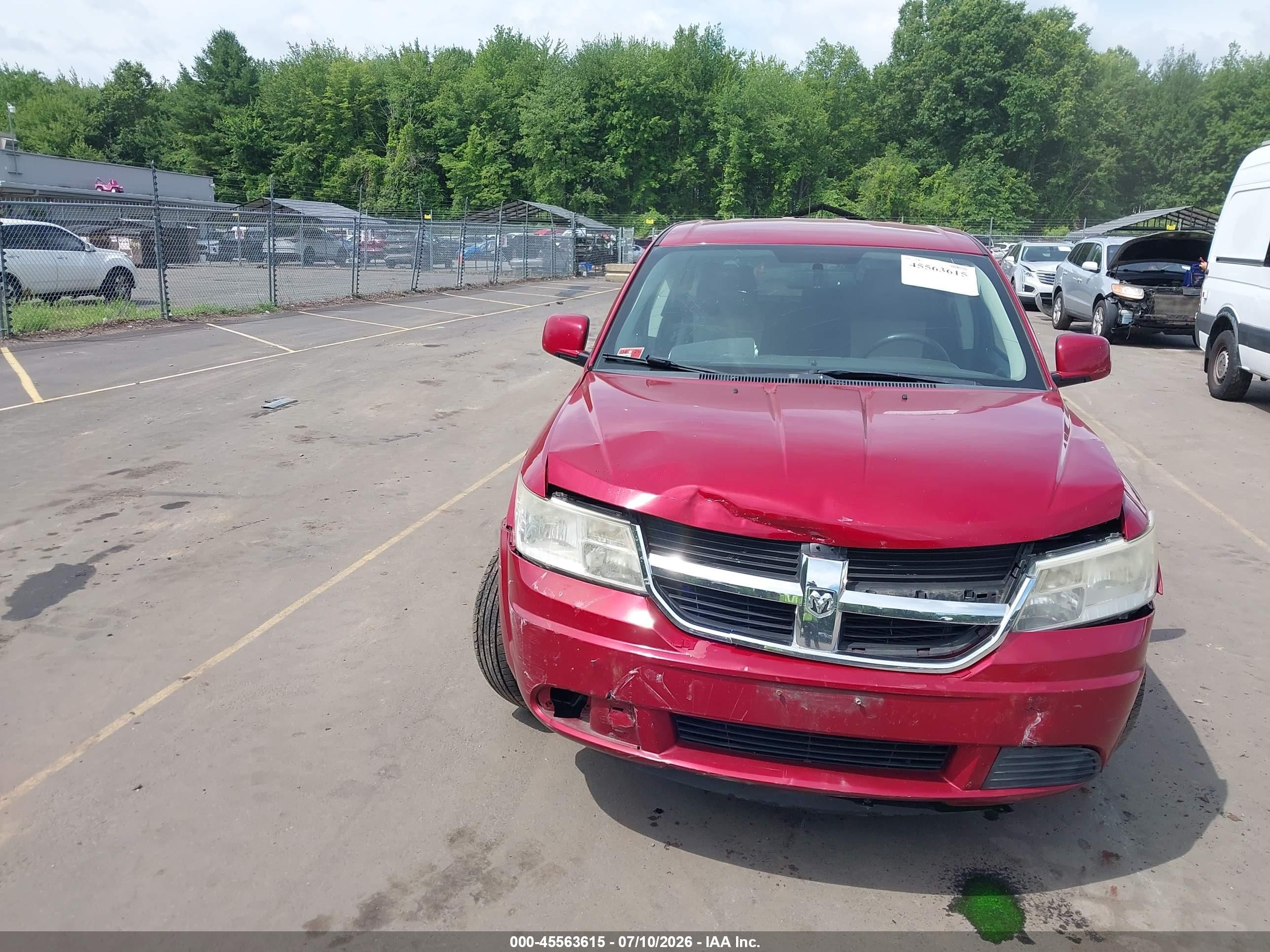 2009 Dodge Journey Sxt Red vin: 3D4GG57VX9T218197