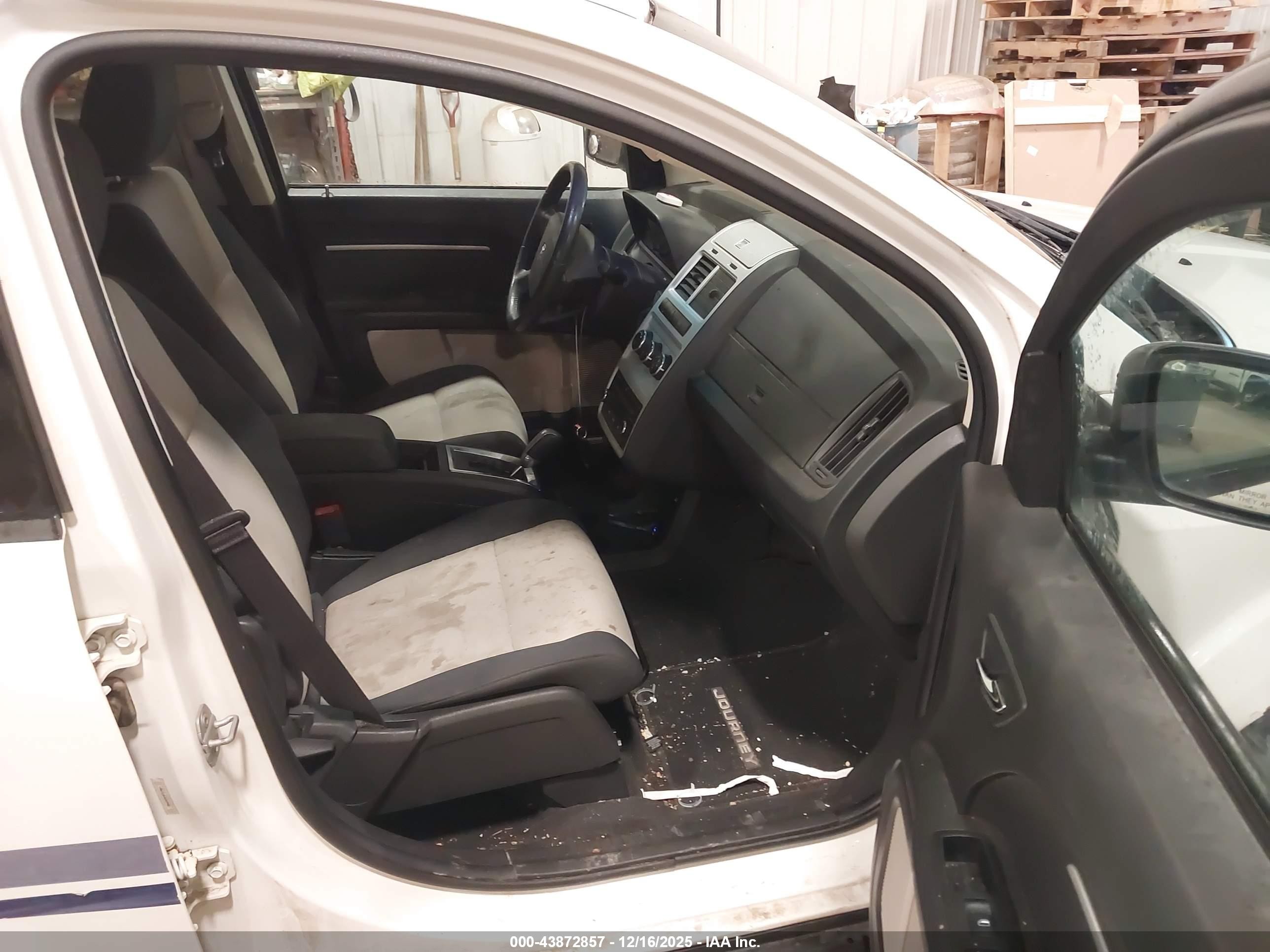2009 Dodge Journey Sxt White vin: 3D4GH57V19T577001
